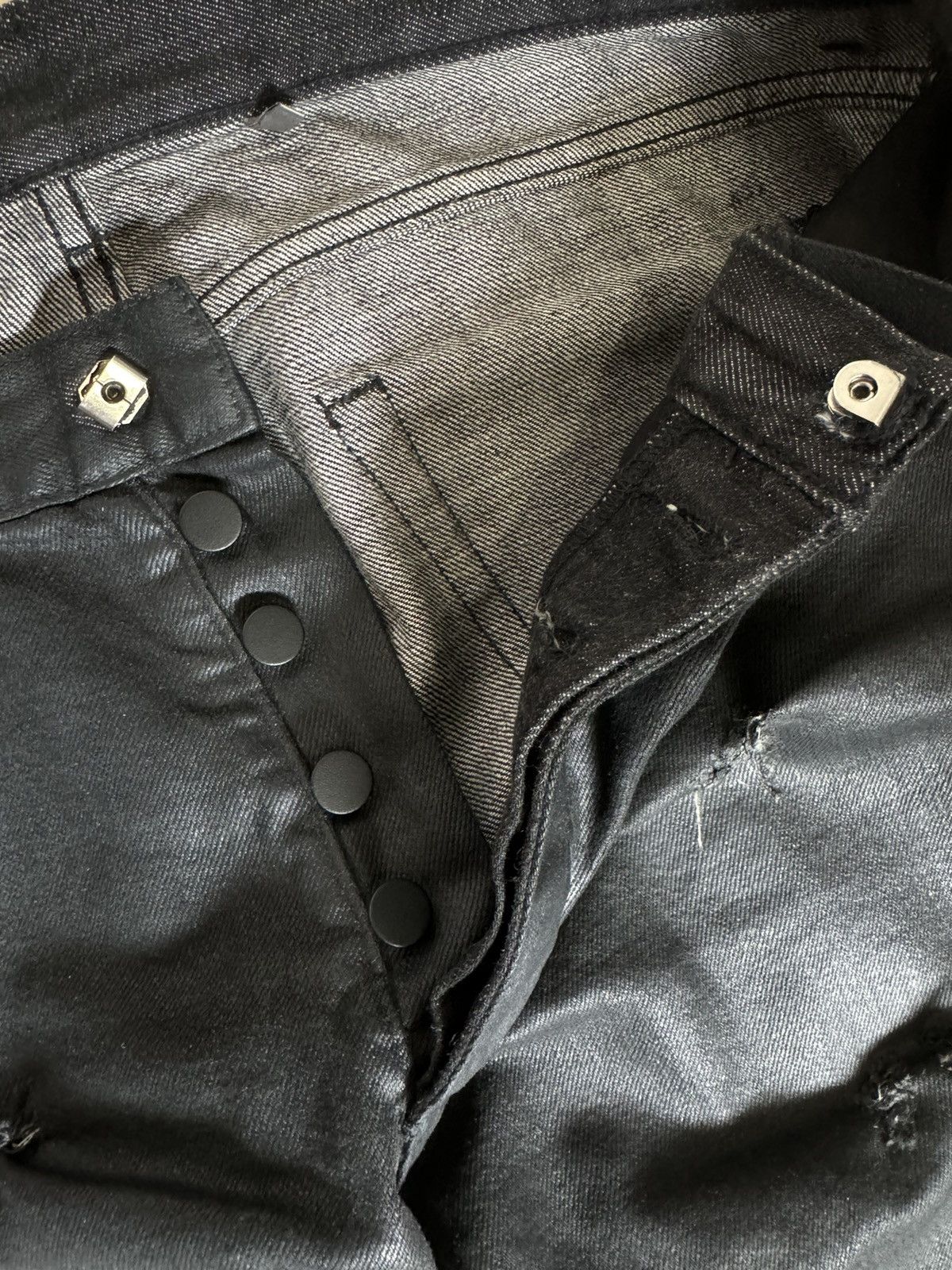 Dior × Hedi Slimane Dior SS04 Waxed Strip Denim Size US 29 - 5 Thumbnail