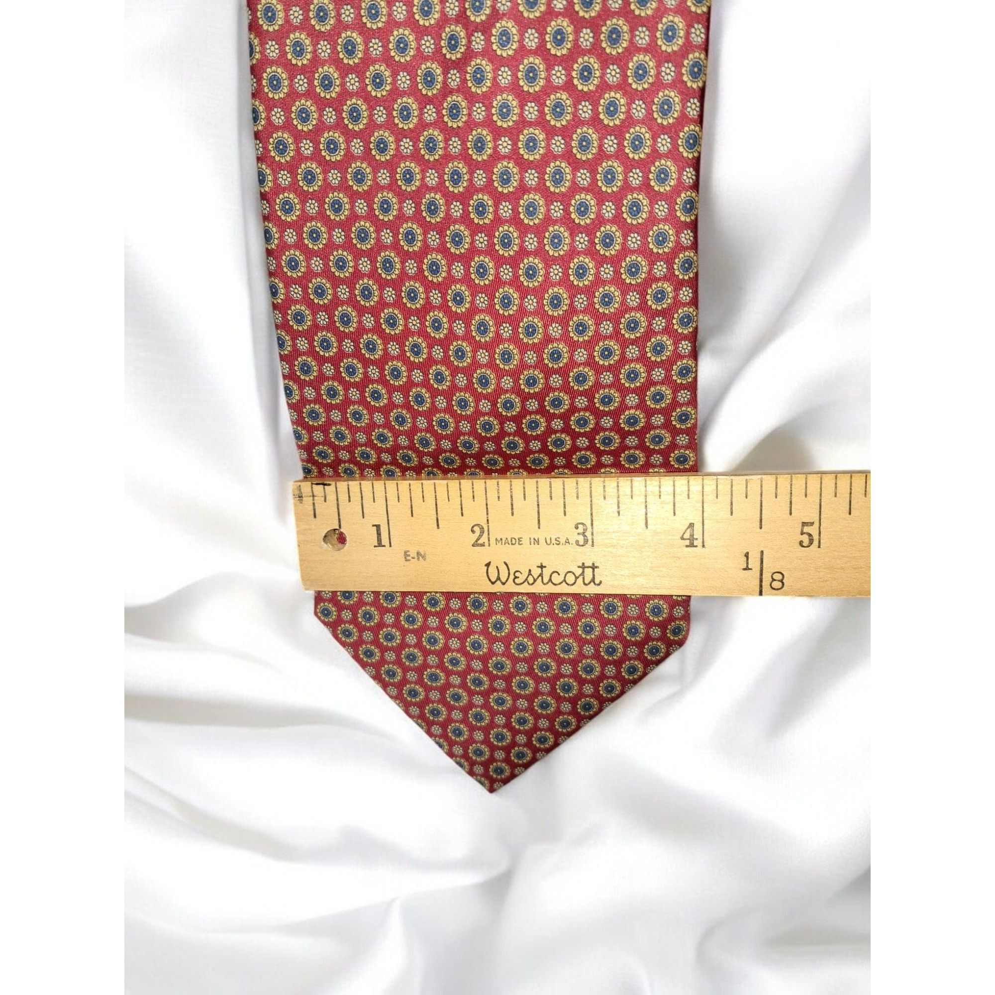Other La Cravallissima di Raffaello e Allessio 100% Silk Tie Red Size ONE SIZE - 8 Thumbnail