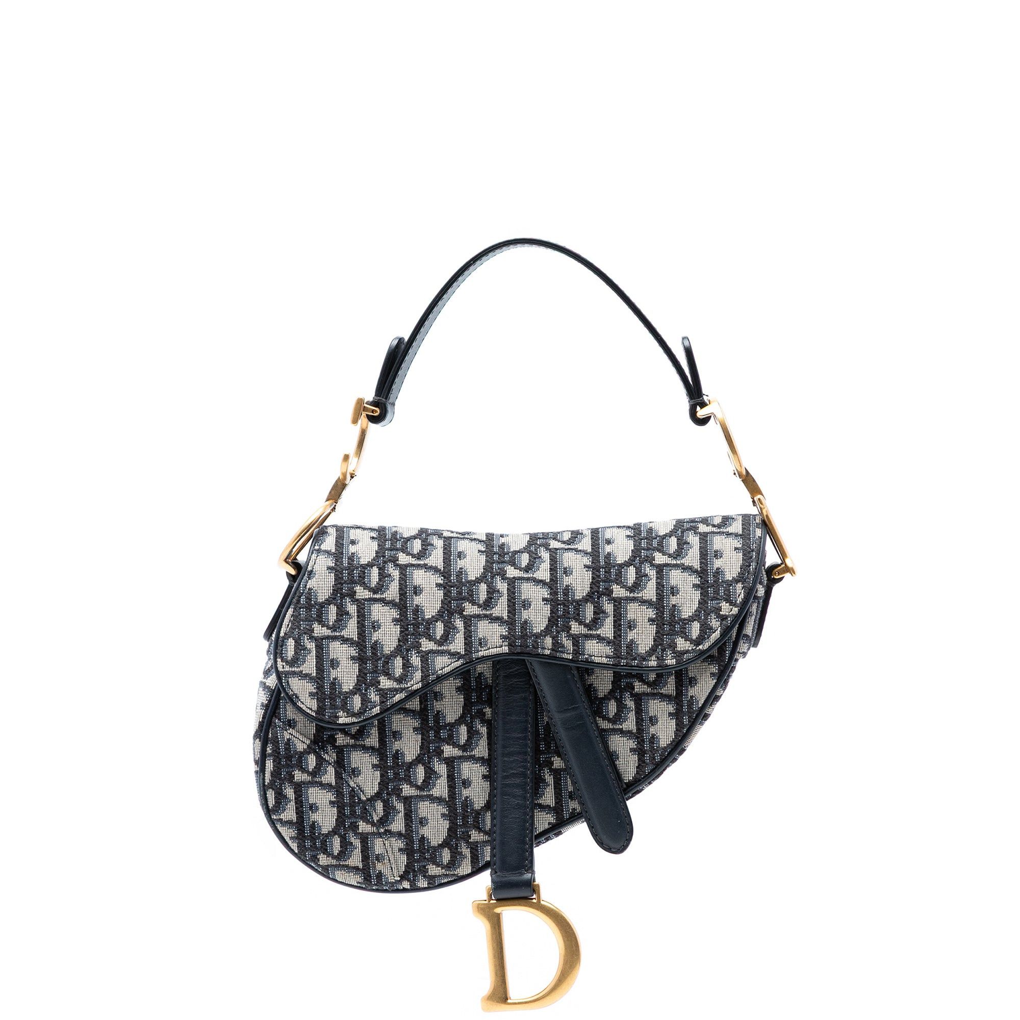 Dior Mini Oblique Canvas Saddle Bag Size ONE SIZE - 1 Thumbnail
