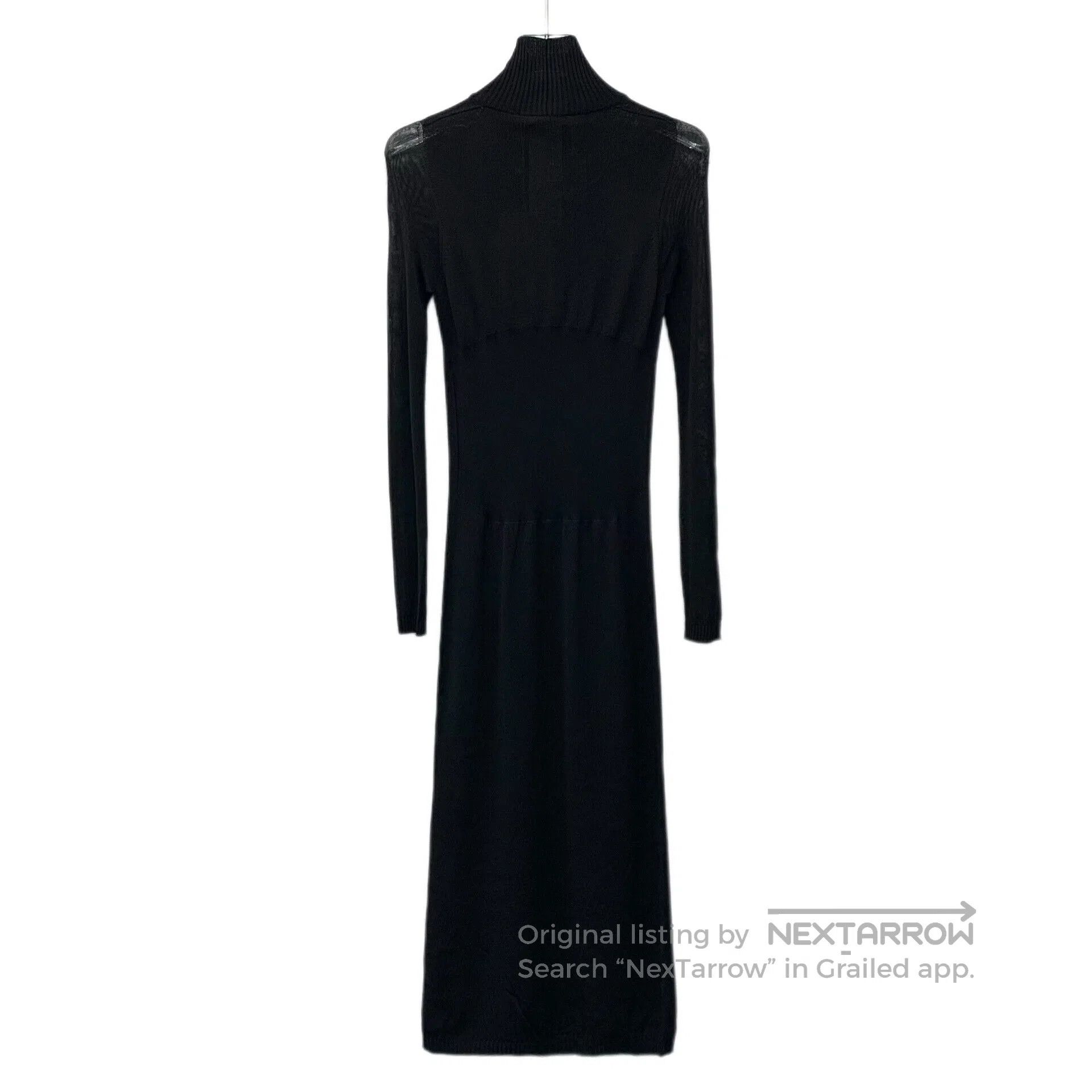 Other black turtleneck long sleeve knit dress. Size US XS / EU 42 / 0 - 2 Thumbnail