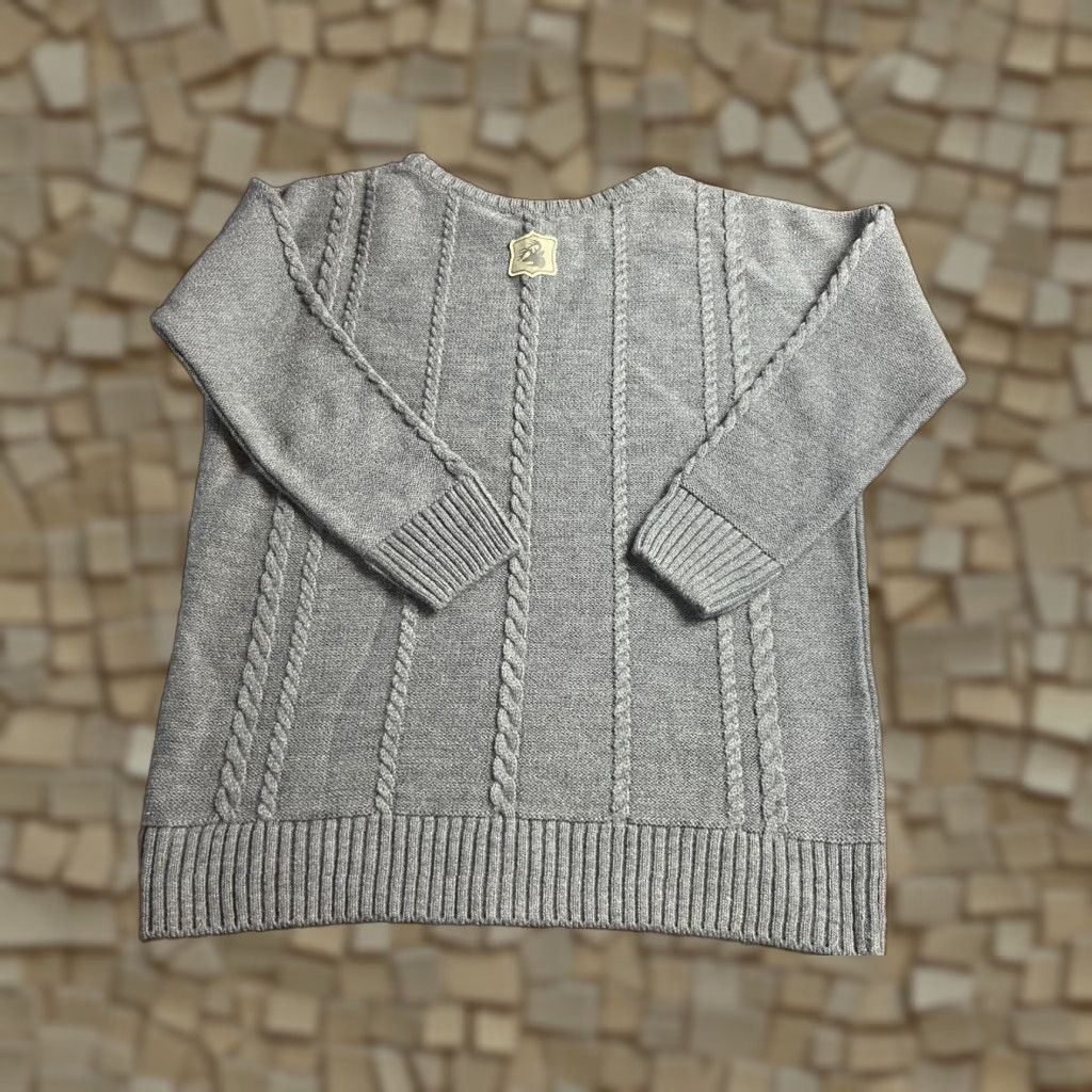 Vintage Legendary Sweater Womens Size M Gray Oversized Pullover Knit Crew Neck Classic Casual Size M / US 6-8 / IT 42-44 - 1 Thumbnail