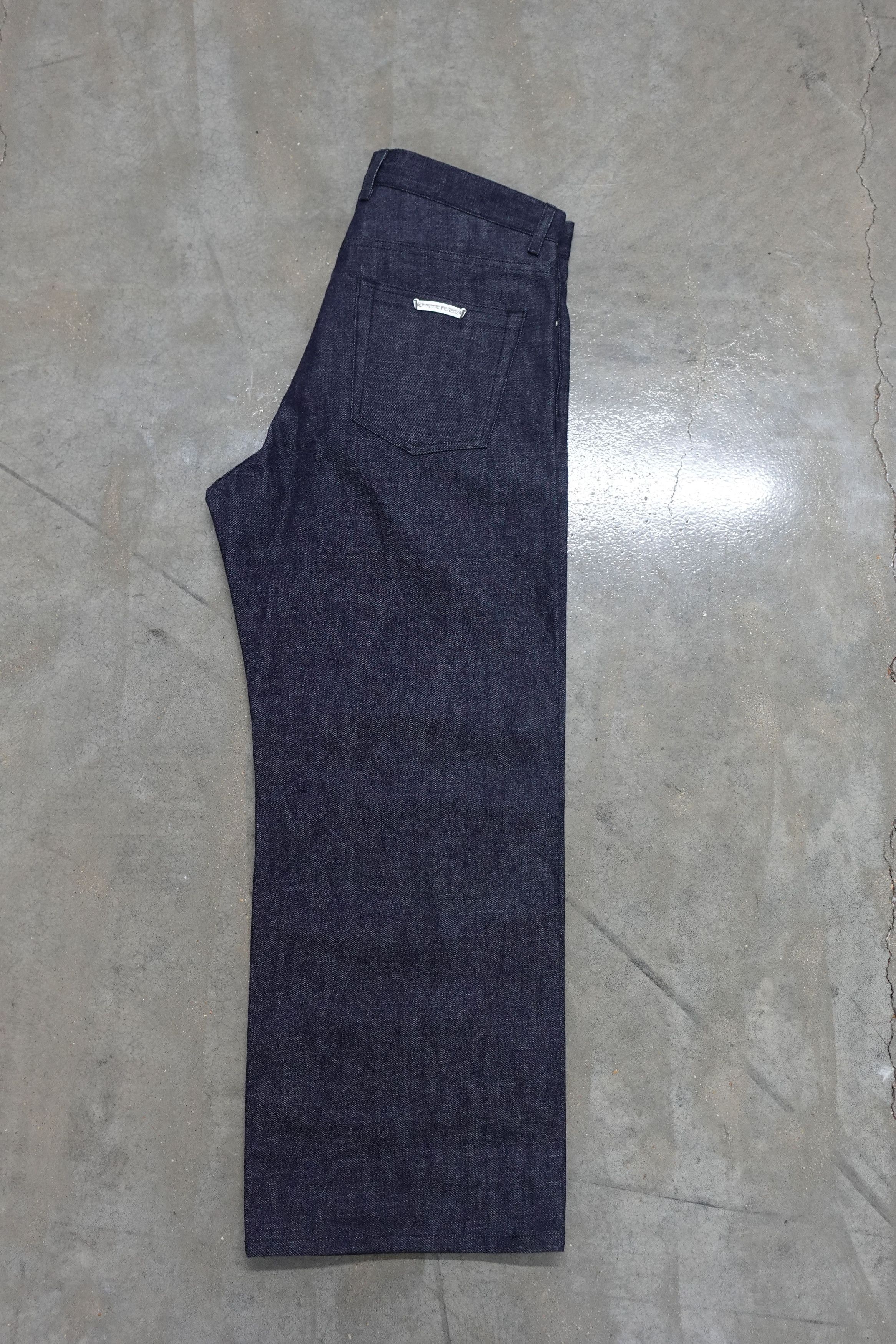 CHROME HEARTS KS FIT BAGGY JEANS INDIGO BLUE