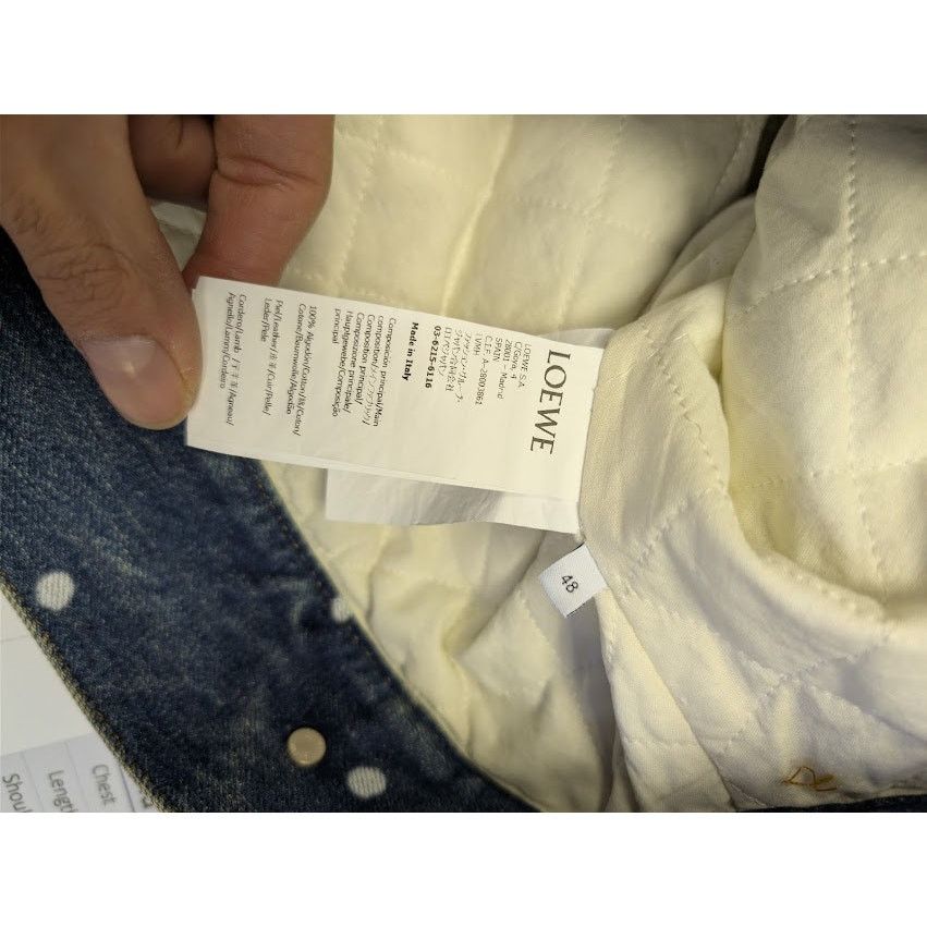 Loewe o1rshd1 Sketch Print Denim Jacket in Mid Blue Size US M / EU 48-50 / 2 - 17 Thumbnail