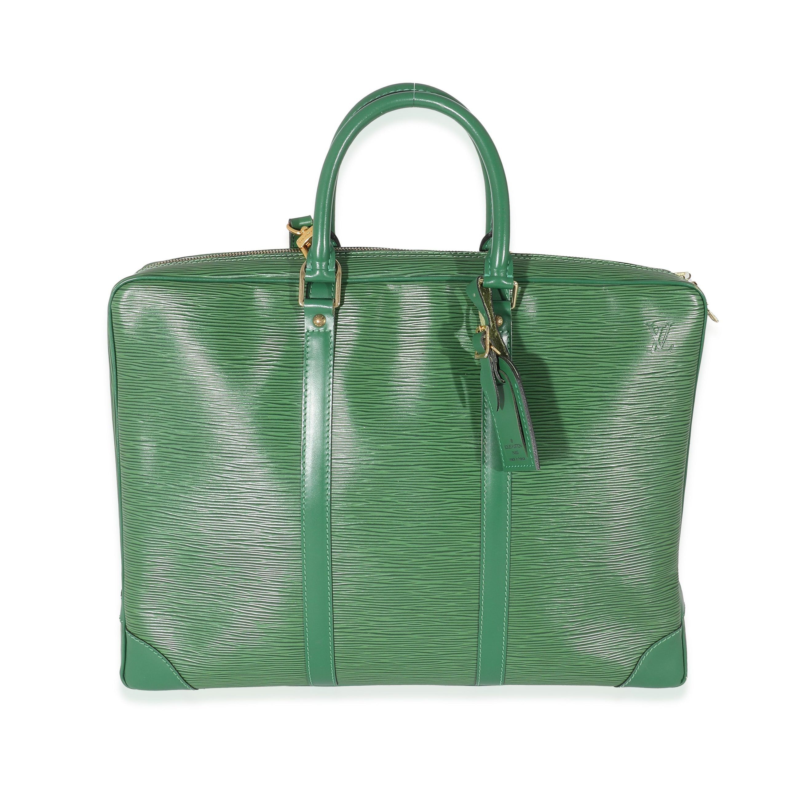 Louis Vuitton Green Epi Porte Documents Voyage
