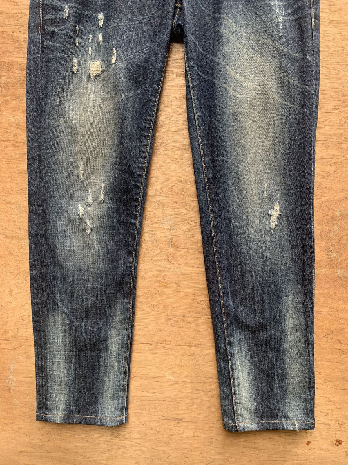 Art Comes First Eight Sin Denim Art Distressed Jeans Pants Size US 31 - 10 Thumbnail