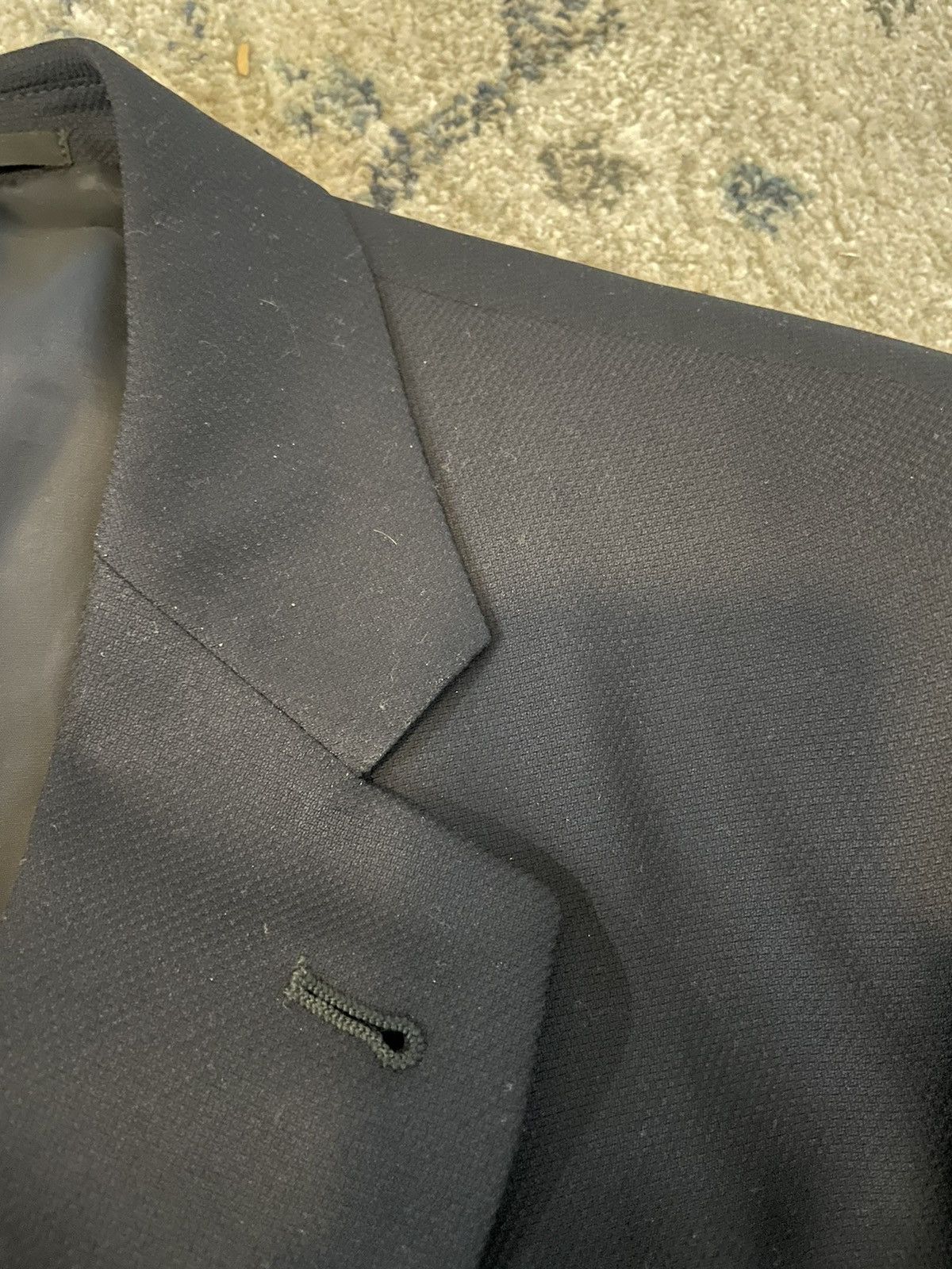 Armani Collezioni Finely Textured Wool Suit Jacket Size 42R - 3 Thumbnail
