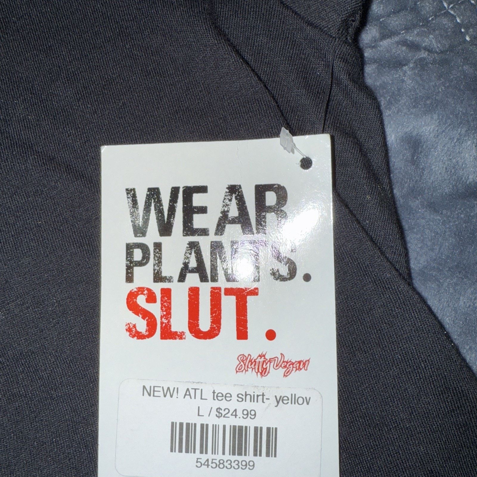 Other Slutty Vegan Atlanta Black Tee Sz L ATL wear pants slut NWT Size US L / EU 52-54 / 3 - 6 Thumbnail