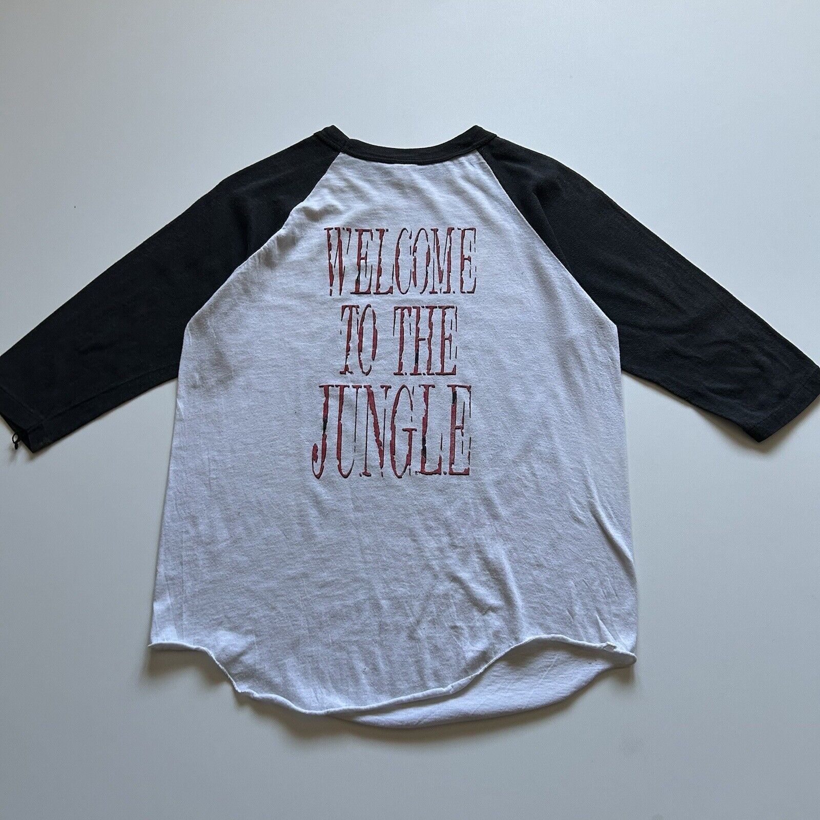 Band Tees × Guns N' Roses × Vintage Vintage 80s Guns N Roses Welcome To The Jungle T Shirt Small Size US S / EU 44-46 / 1 - 3 Thumbnail
