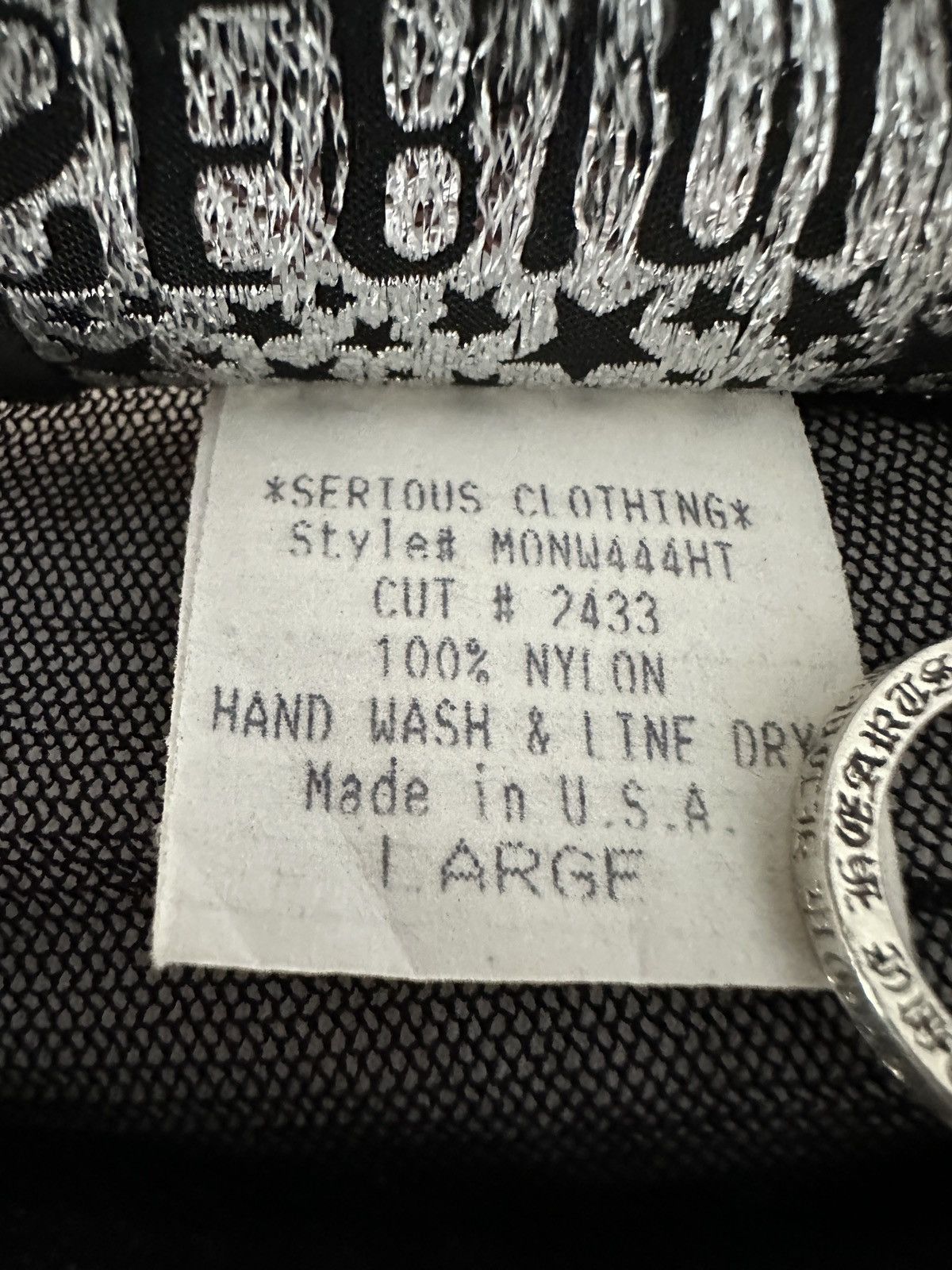 Vintage Vintage 90s Skull and Crossbones Mesh Top Size L / US 10 / IT 46 - 13 Thumbnail