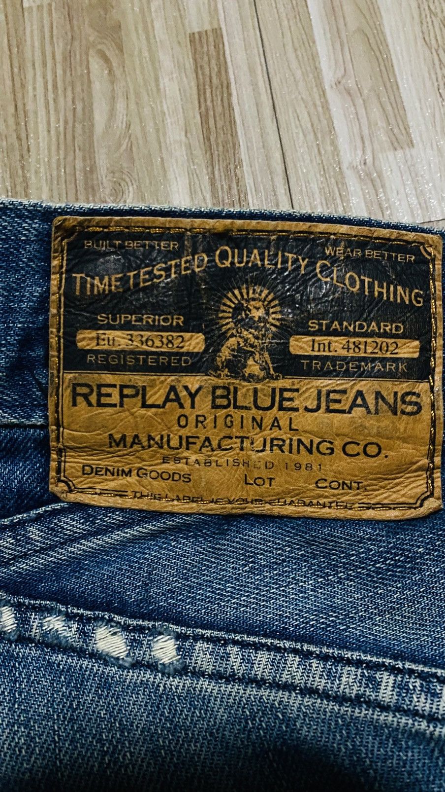 Vintage 💥VINTAGE JEANS💥REPLAY FLARE MADE IN TUNISIA💥 Size US 34 / EU 50 - 20 Thumbnail