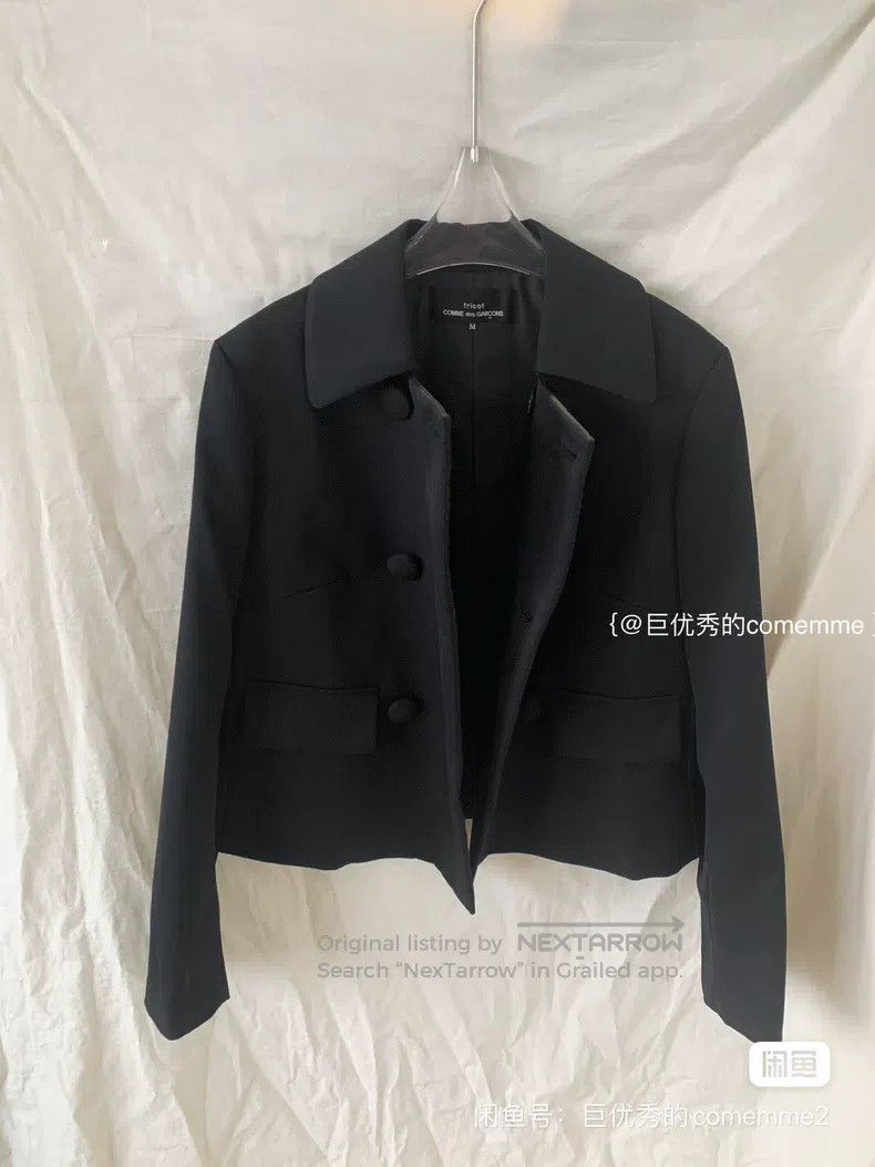 Comme des Garcons Comme des Garcons Black notched lapel fake double-breasted Size M / US 6-8 / IT 42-44 - 6 Thumbnail