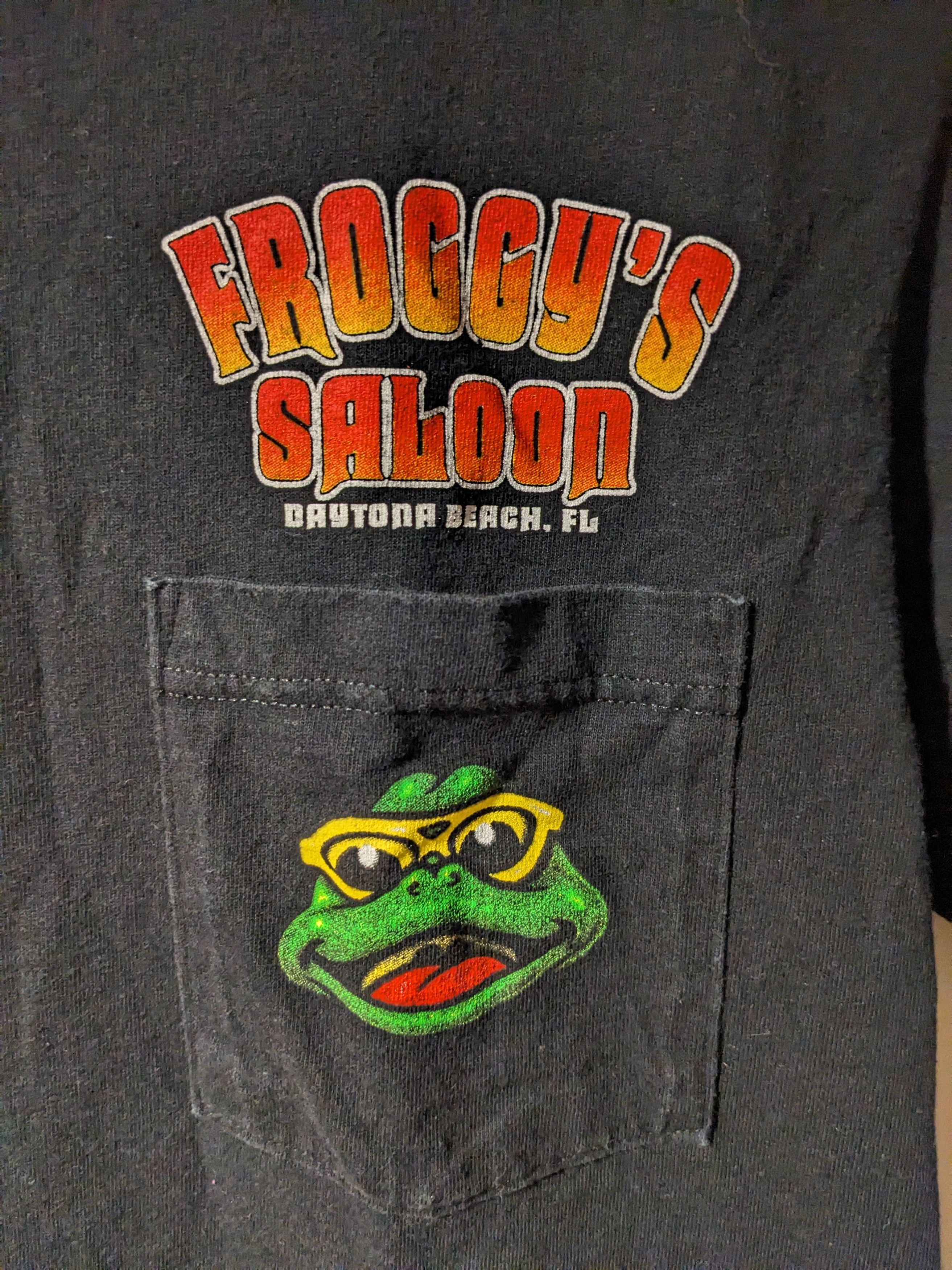 Anvil × Vintage Vintage 90s Froggy Saloon Daytona Beach Florida T-Shirt Size US S / EU 44-46 / 1 - 4 Thumbnail