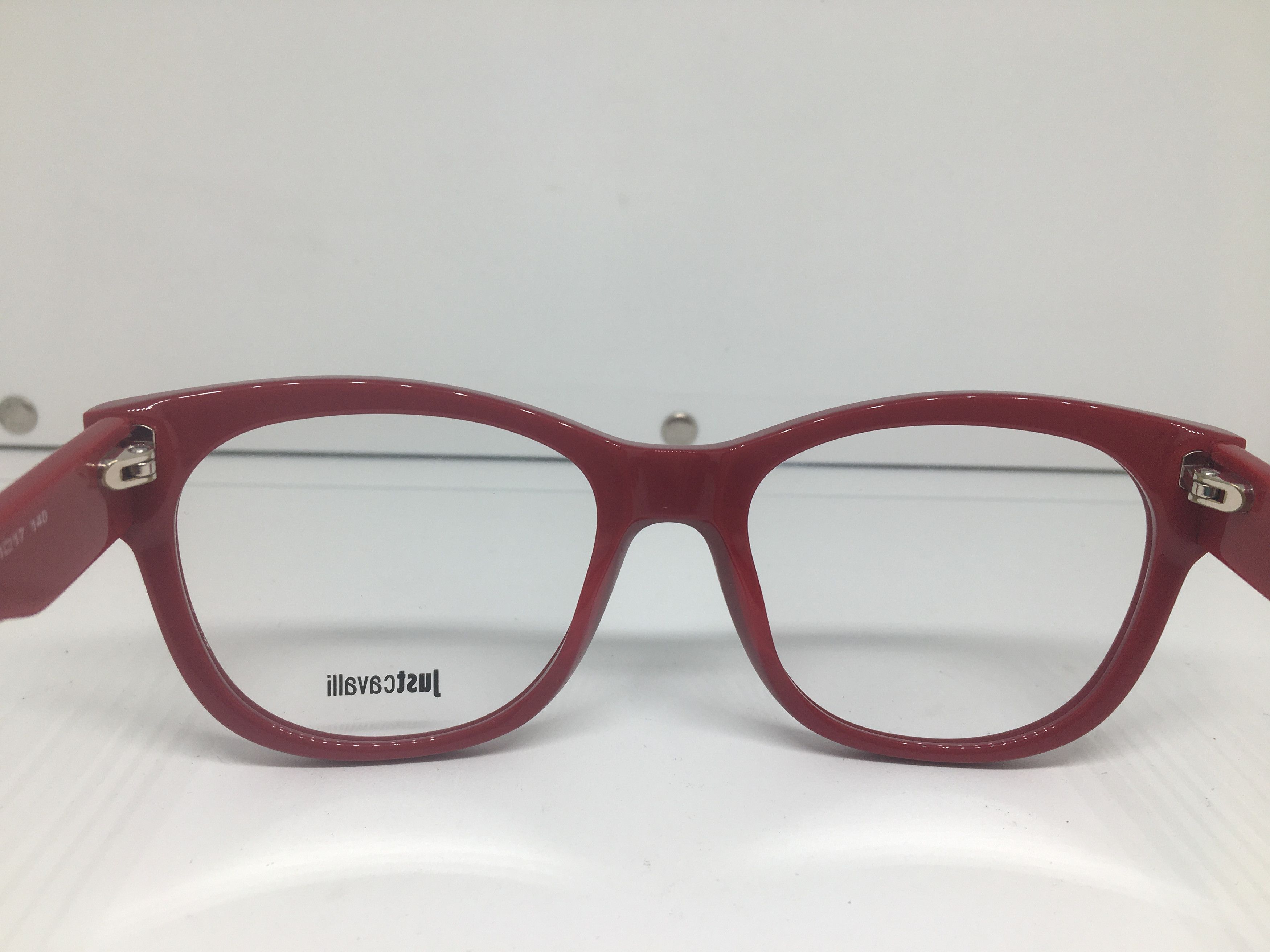 Just Cavalli Just Cavalli Red Acetate Eyeglasses Frame Size ONE SIZE - 5 Thumbnail