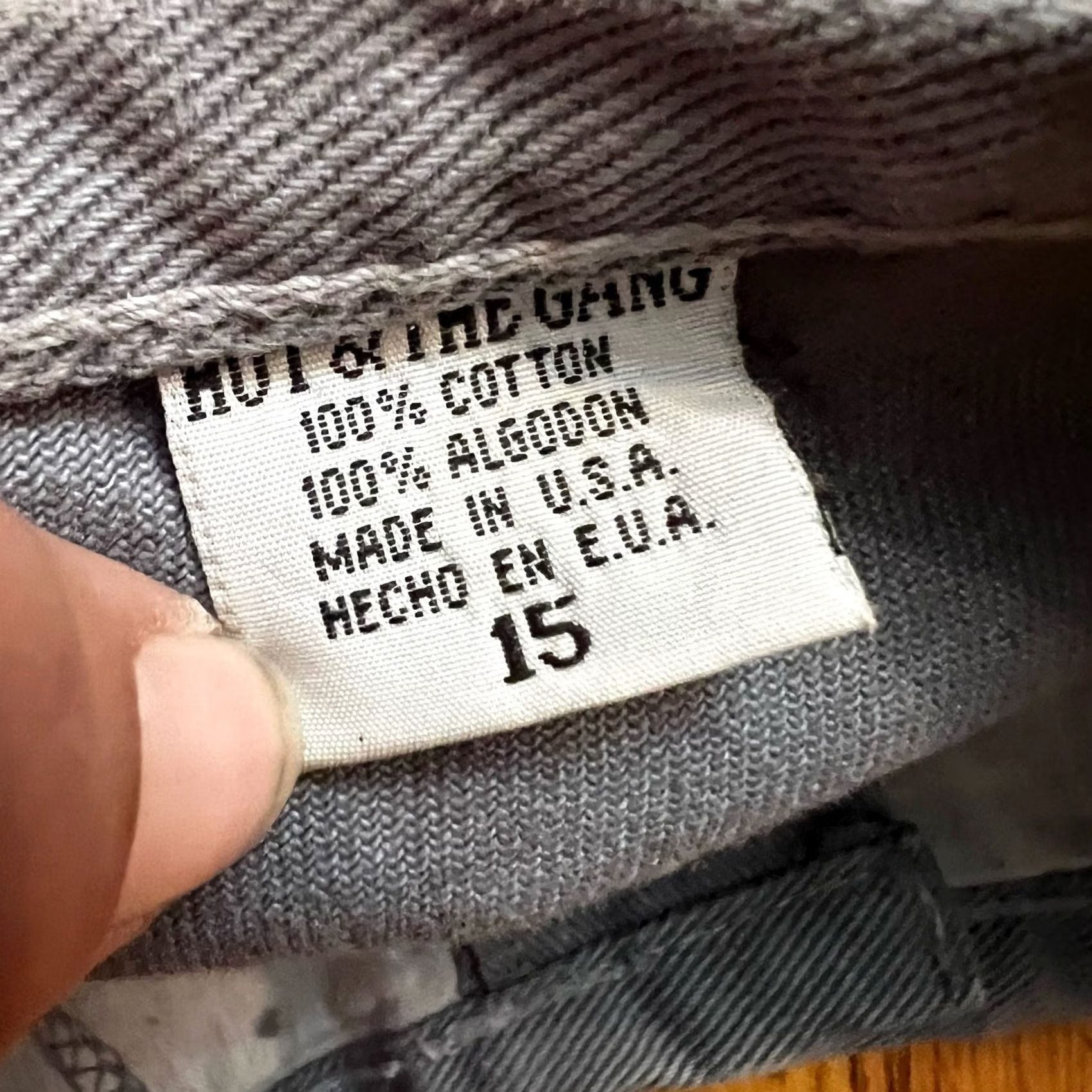 NANGA VINTAGE Hot & The Gang Jeans Womens 15 Flare Gray Button Front Pants Womens 15 Flare Gray Jeans 32x32 Size 36" / US 14 / IT 50 - 6 Thumbnail