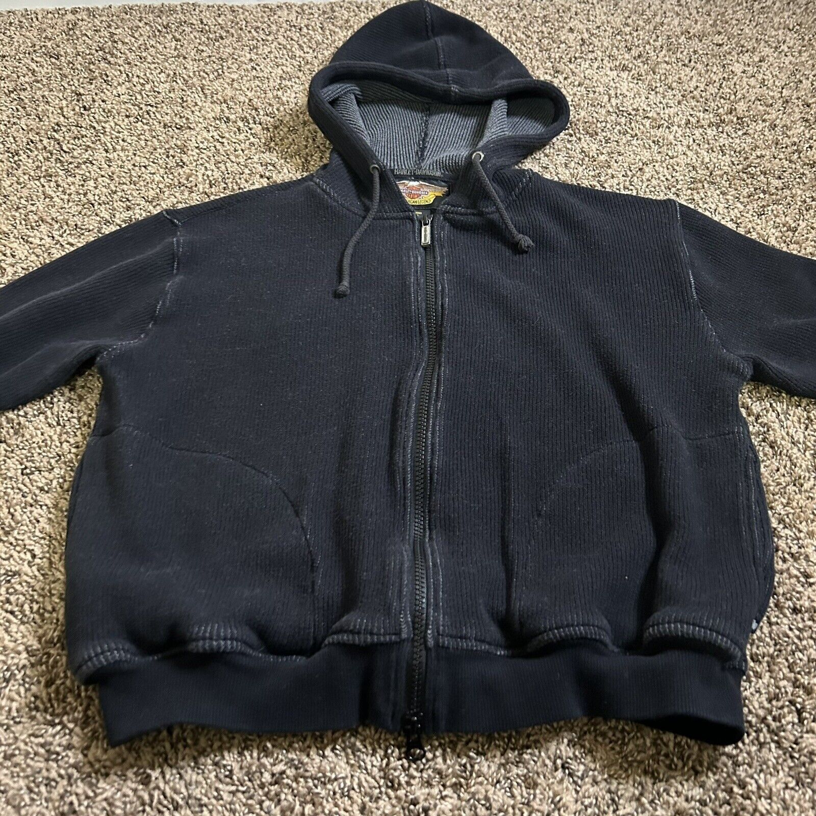 Harley Davidson Vintage Women’s Harley Davidson Zippered Jacket/Hoodie Size M / US 6-8 / IT 42-44 - 4 Thumbnail