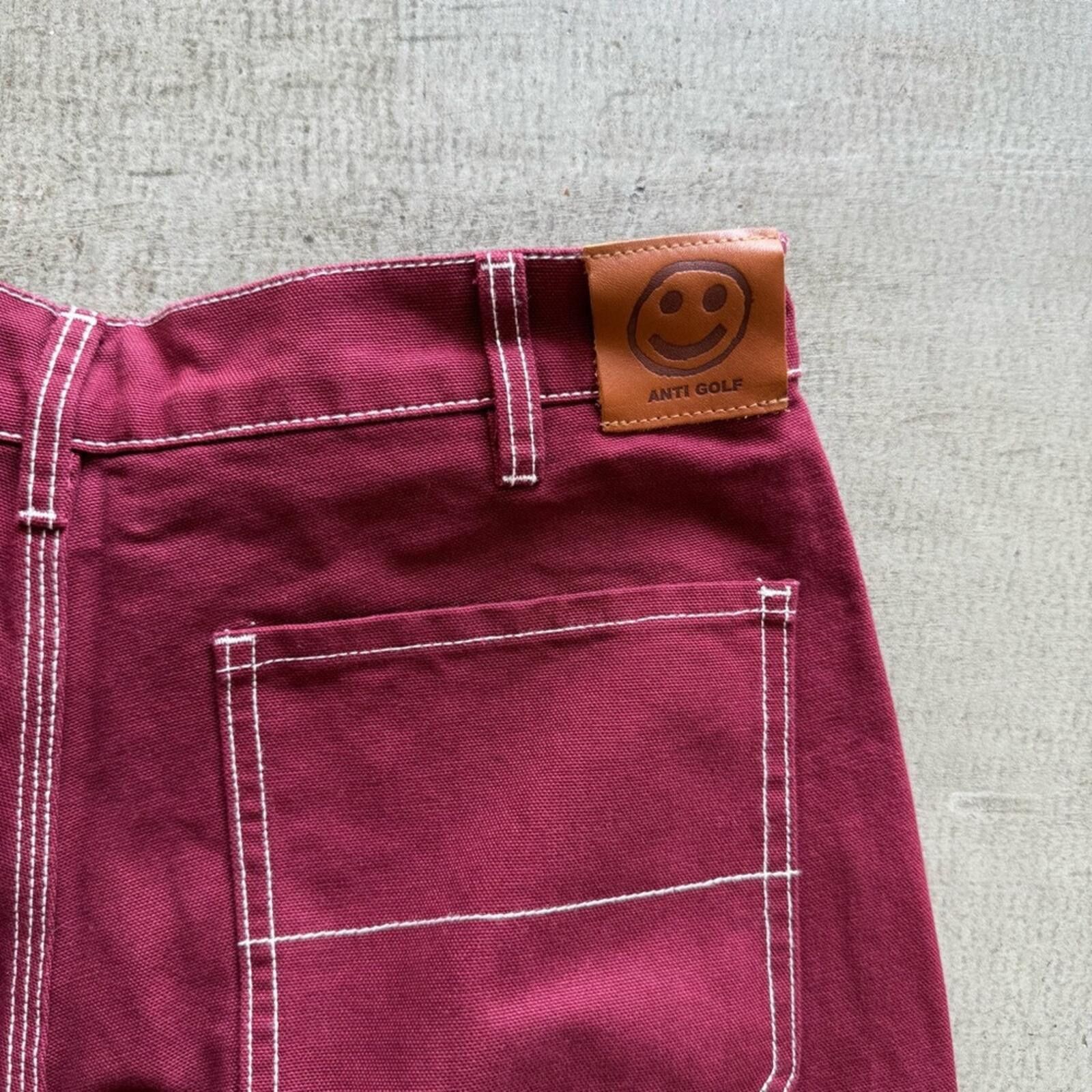 Golf Wang Golf Wang / Canvas Work Pants / Burgundy Size US 30 / EU 46 - 6 Thumbnail