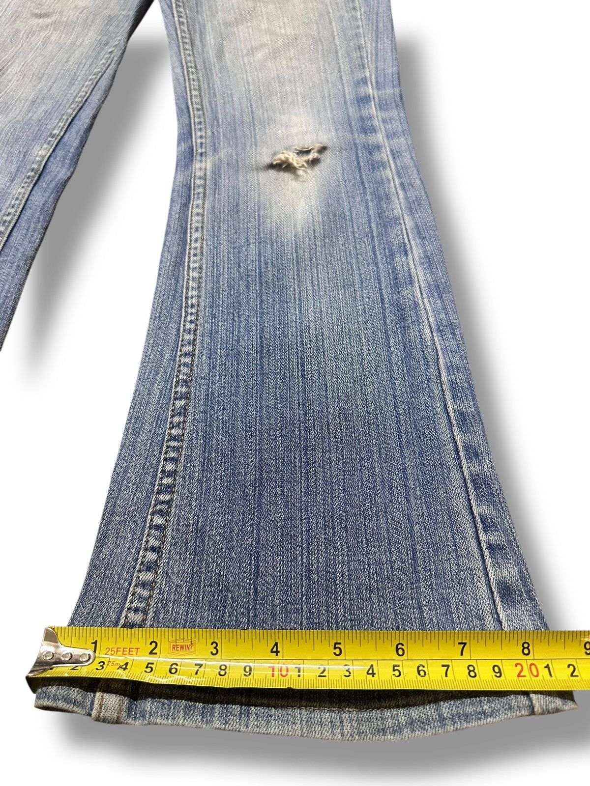 Japanese Brand Sasson Distressed Jeans With Bootcut and Flare Style Size US 27 - 13 Thumbnail