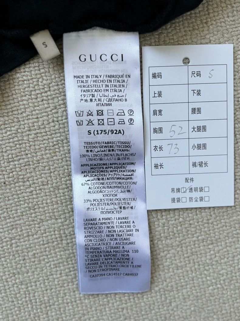 Gucci Gucci Long-sleeved T-shirt with cloth Size US S / EU 44-46 / 1 - 5 Thumbnail