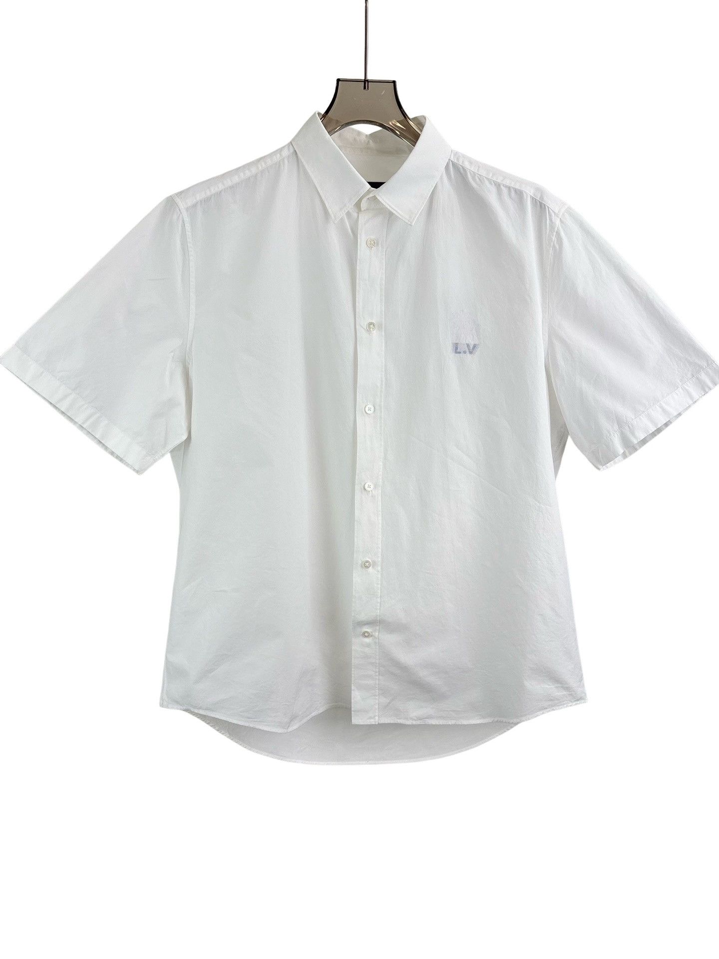 Louis Vuitton Louis Vuitton White Logo Short Sleeve Shirt XXL Size US XXL / EU 58 / 5 - 1 Thumbnail