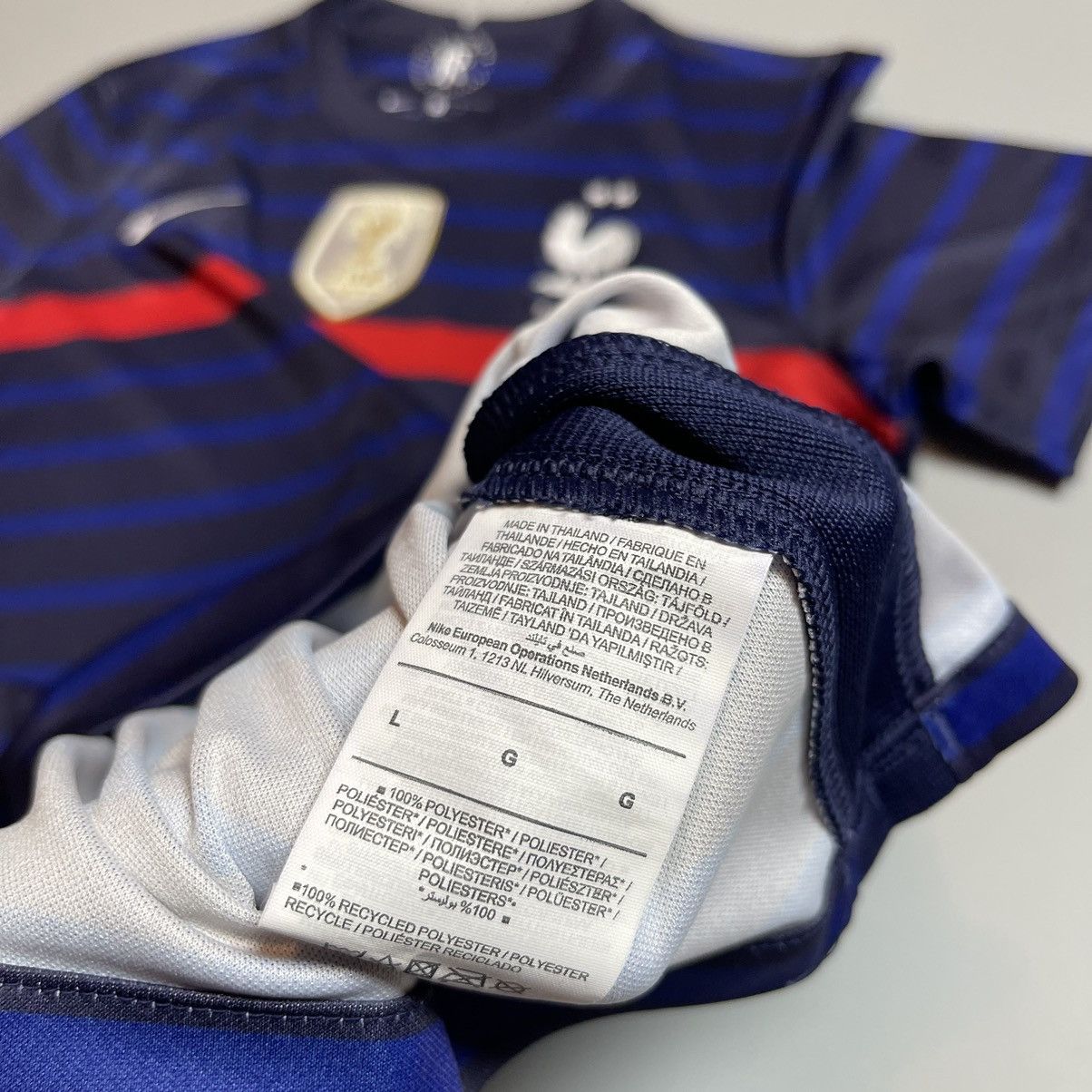 Nike × Vintage FRANCE NIKE 2020 EURO FOOTBALL HOME JERSEY Size L / US 10 / IT 46 - 7 Thumbnail