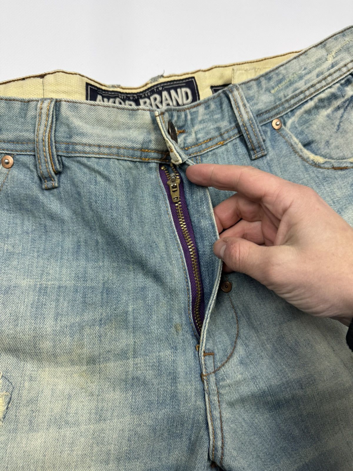 If Six Was Nine Vintage IfSixWasNine Style Distressed Fade Y2k Jeans Size US 38 / EU 54 - 10 Thumbnail