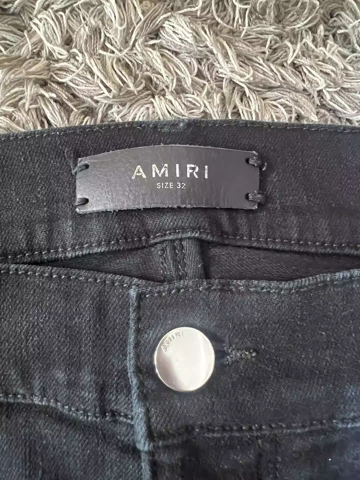 Amiri Amiri black cashew flower spoiled jeans Size US 32 / EU 48 - 3 Thumbnail