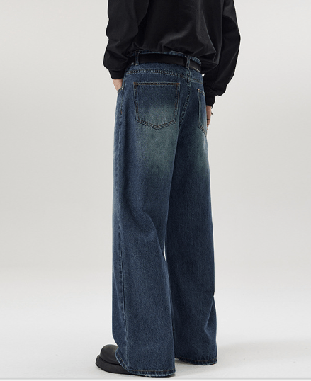 Japanese Brand Washed distressed trendy cleanfit loose jeans y2k Size US 34 / EU 50 - 2 Thumbnail