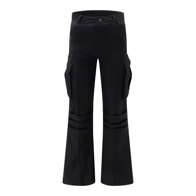 Japanese Brand × Vintage Vintage knee pleat micro flare work trousers Size US 34 / EU 50 - 3 Thumbnail