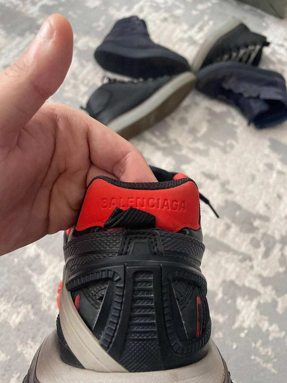 Balenciaga Balenciaga Track 2 Open Sneaker in Black/Red/Grey Size US 9 / EU 42 - 6 Thumbnail