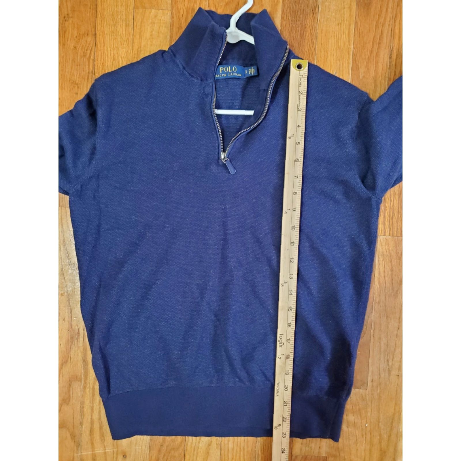 Ralph Lauren VINTAGE? No — Polo Ralph Lauren Cotton Silk Cashmere Sweater Women Size PS Blue 1/4 Zip Size S / US 4 / IT 40 - 7 Thumbnail