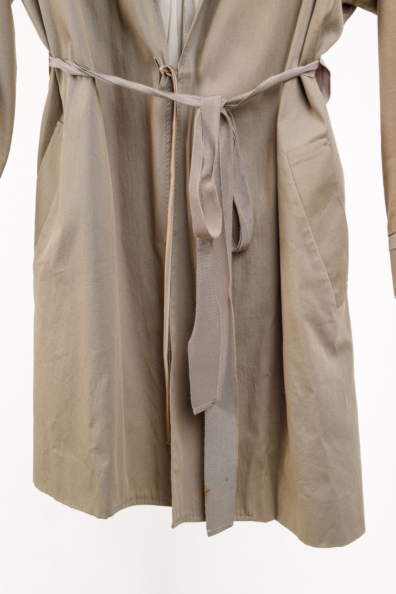 Other Sharon Wauchob Khaki Cotton Twill Tie-Waist Coat Size M / US 6-8 / IT 42-44 - 7 Thumbnail