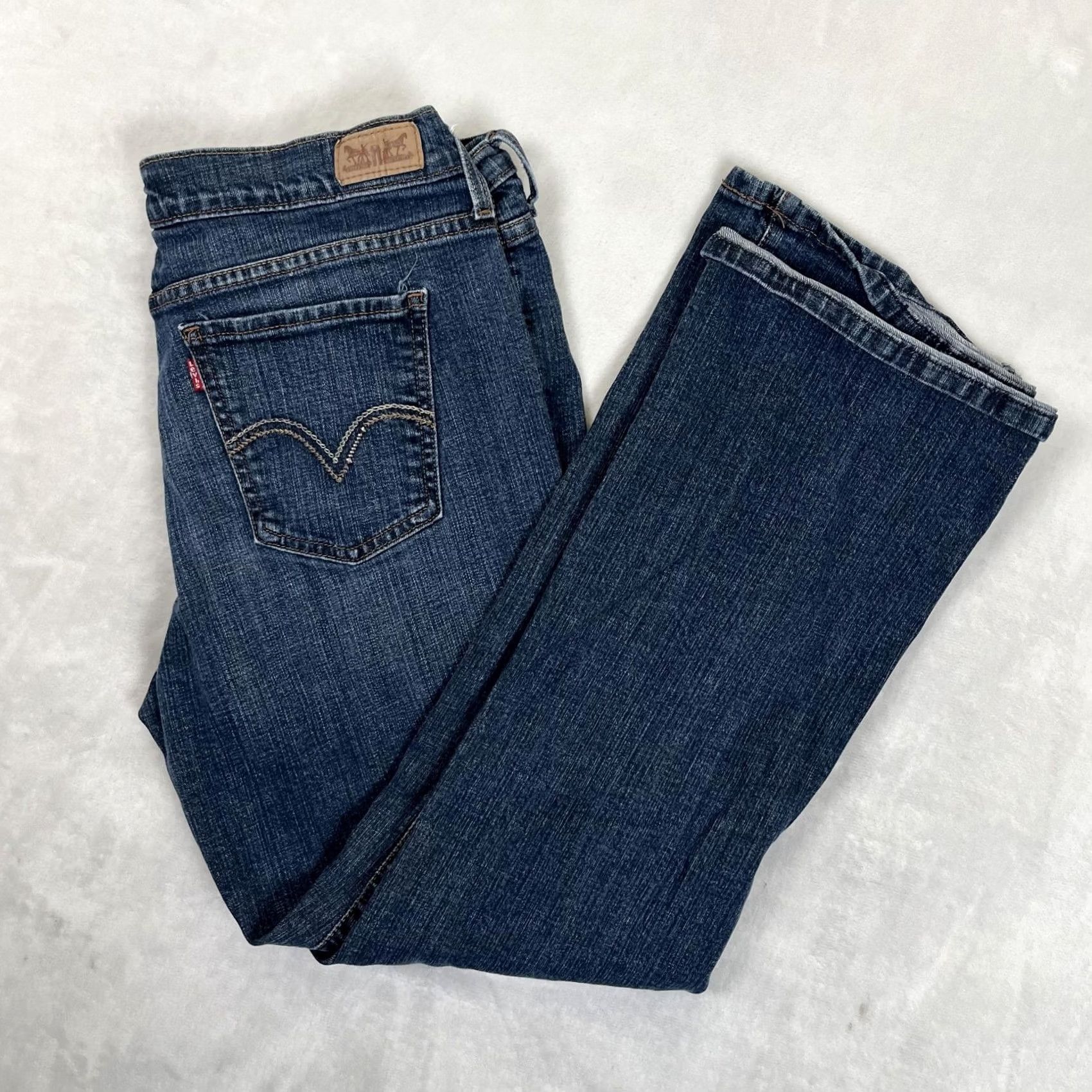 Levi's Levi's Jeans 515 Bootcut Womens 14 W32 L32 Medium Blue Denim Stretch Cotton Blend Spandex Size 36" / US 14 / IT 50 - 2 Thumbnail