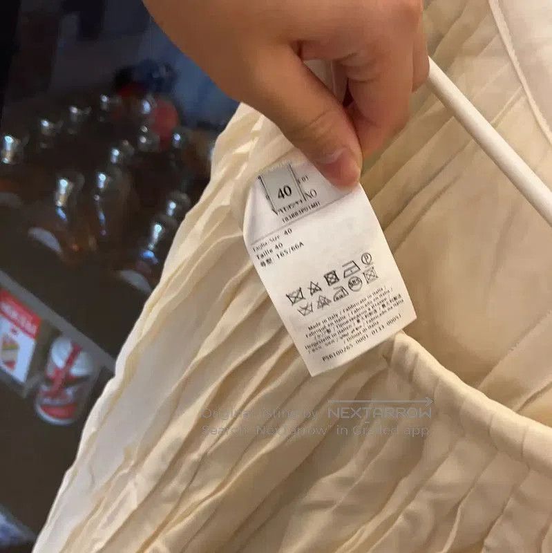 Valentino Valentino Cream Silk Casual Pants . Size 22" - 5 Thumbnail