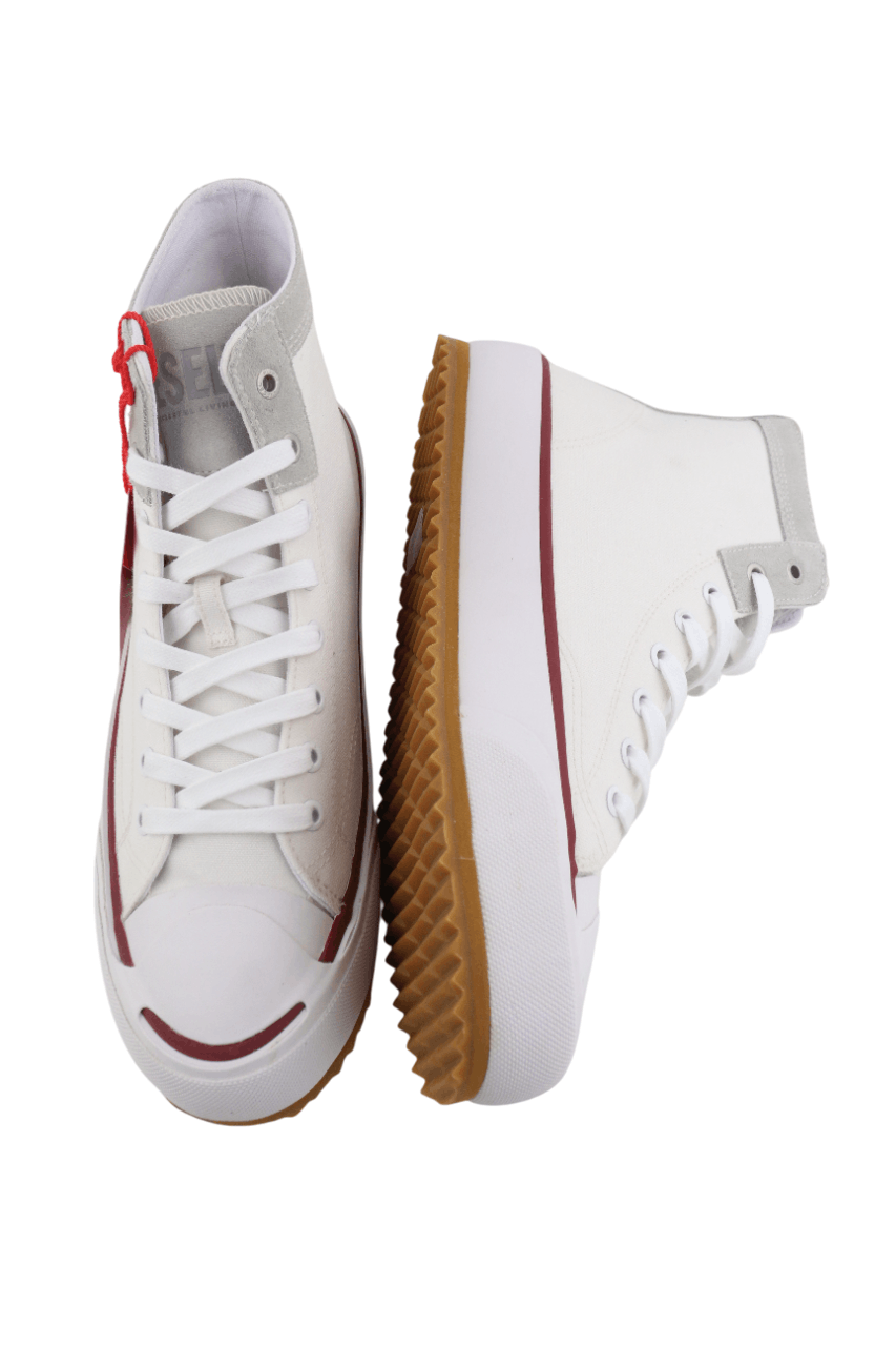 Diesel S-PRINCIPIA MID EU41 White High Top 40541 Size US 8 / EU 41 - 6 Thumbnail