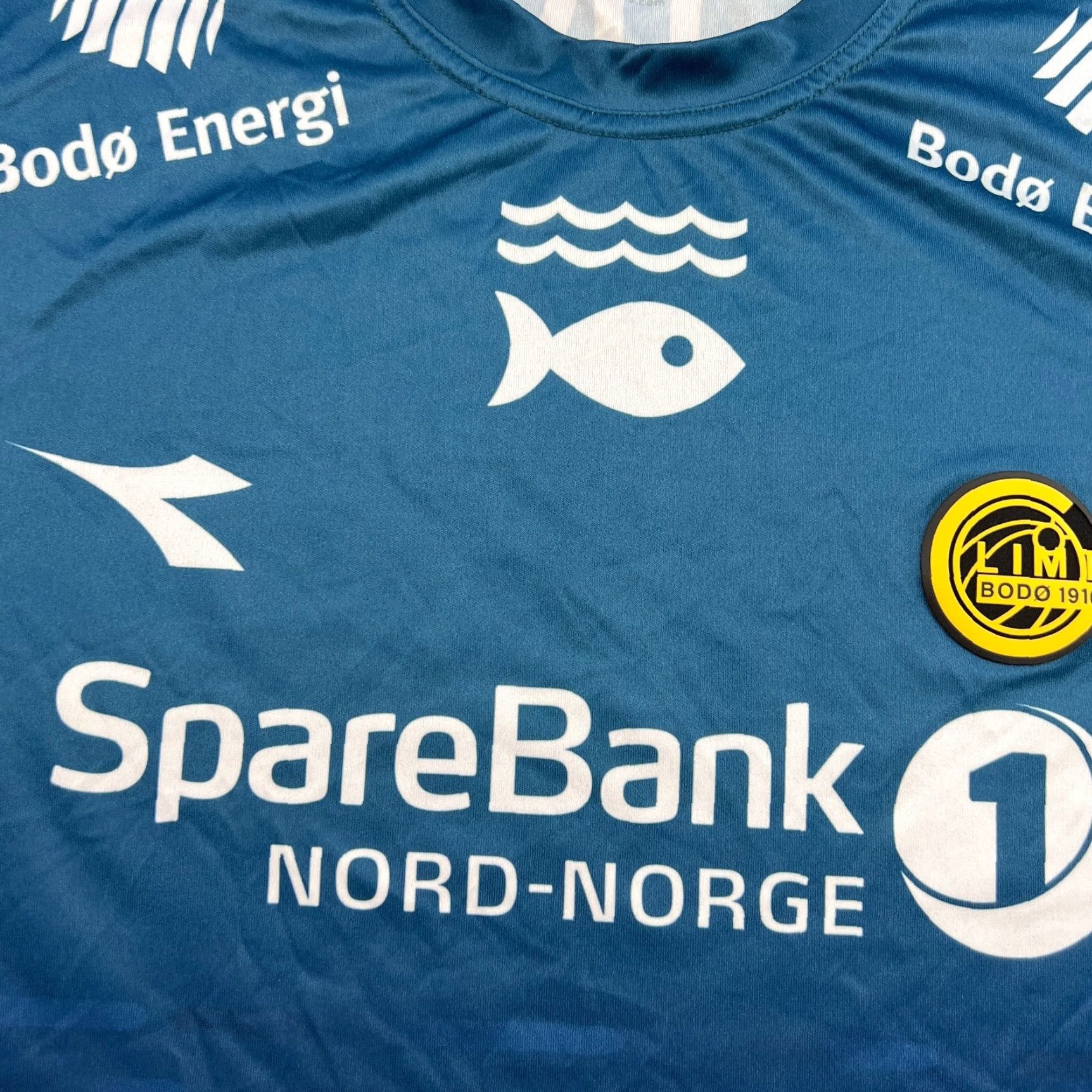 Diadora Diadora Bodo Glimt 2023 2024 Goalkeeper Football Jersey Men Sz L Blue Short Sleeve Round Neck Moisture Wicking Quick Dry Sporting Jersey Mens Diadora Size US L / EU 52-54 / 3 - 5 Thumbnail
