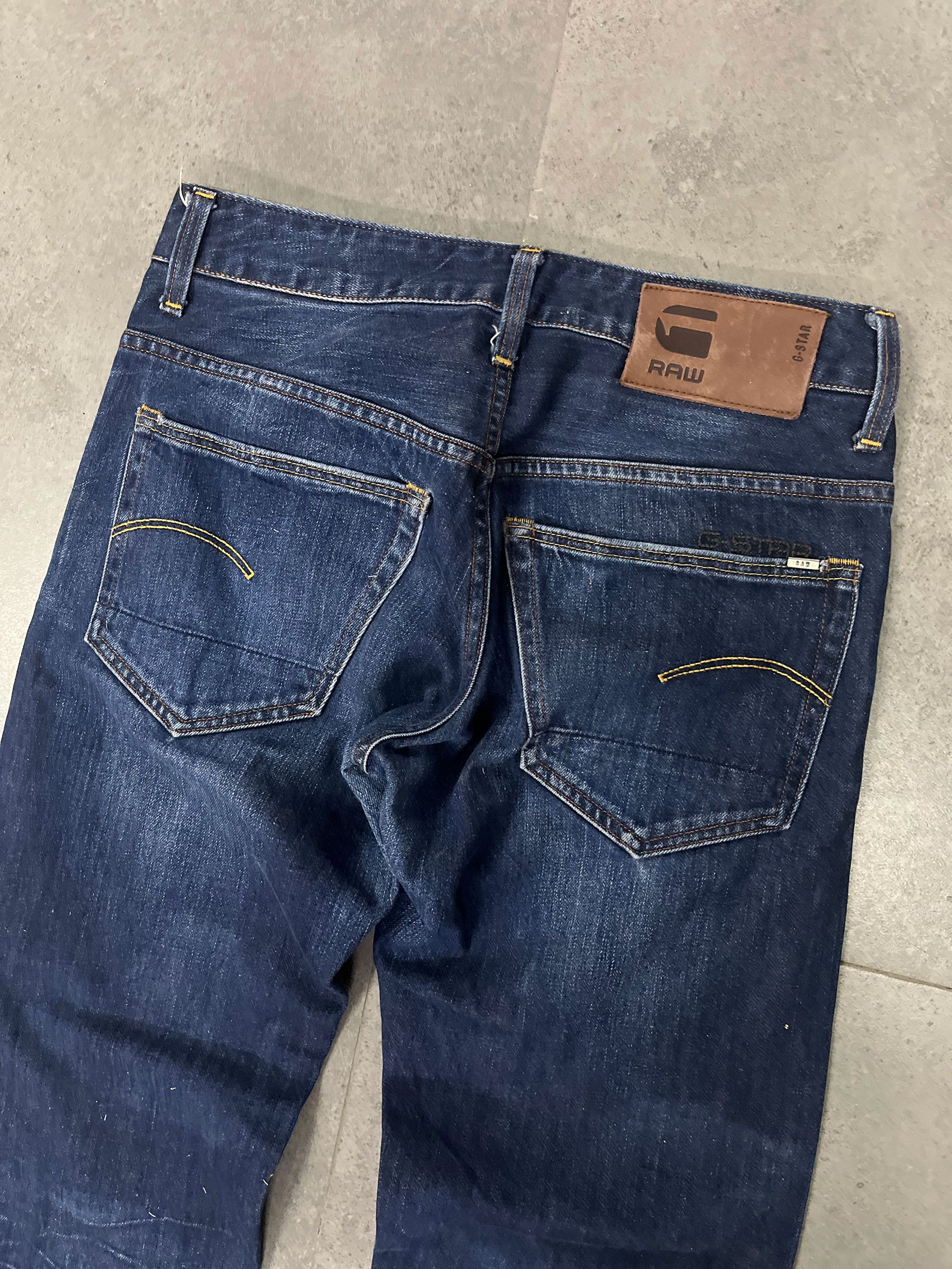 Designer × G-Star G Star Raw 3301 Straight Button Fly Wash Denim Size US 30 / EU 46 - 6 Thumbnail