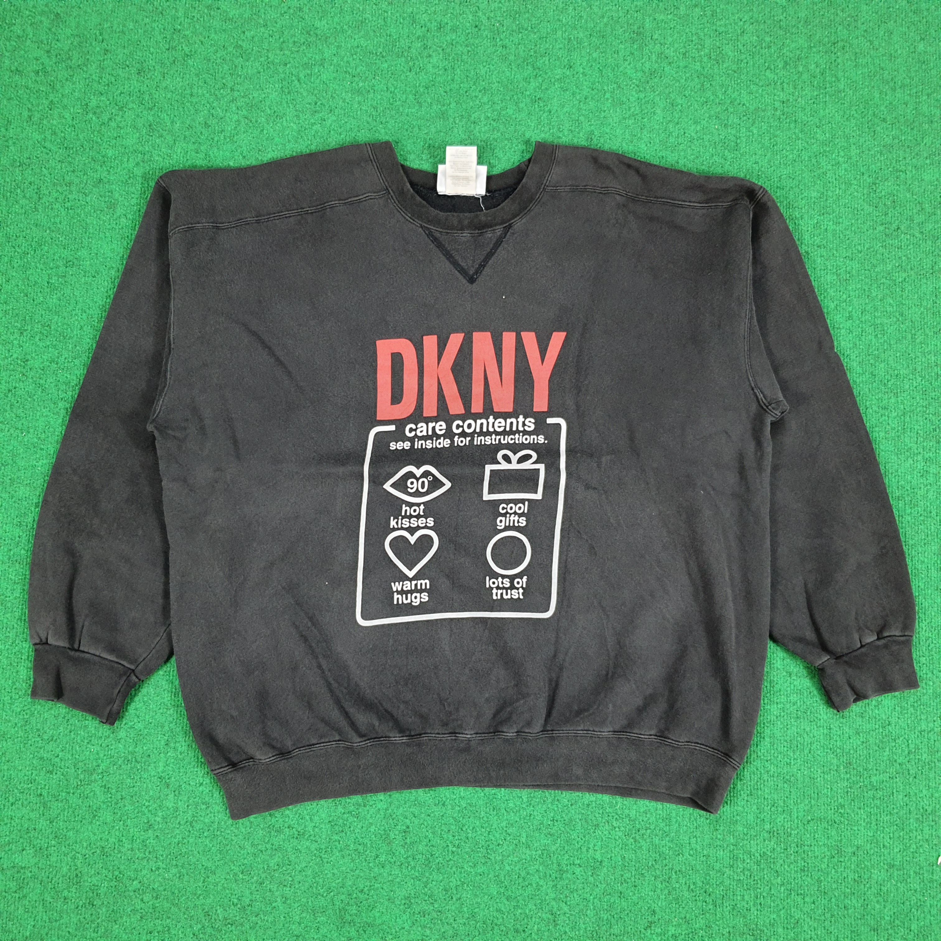DKNY × Vintage Vintage DKNY Jeans Streetwear New York Sweatshirt Size US L / EU 52-54 / 3 - 1 Thumbnail