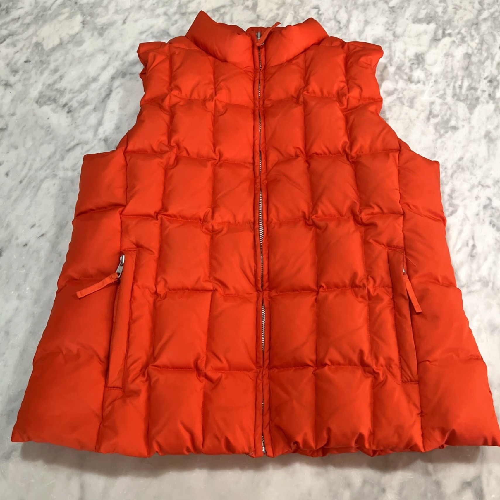 Gap VINTAGE Gap Zip Front 75% Down Vest Jacket Womens XL Orange Pockets Y2K Jacket Size XL / US 12-14 / IT 48-50 - 2 Thumbnail