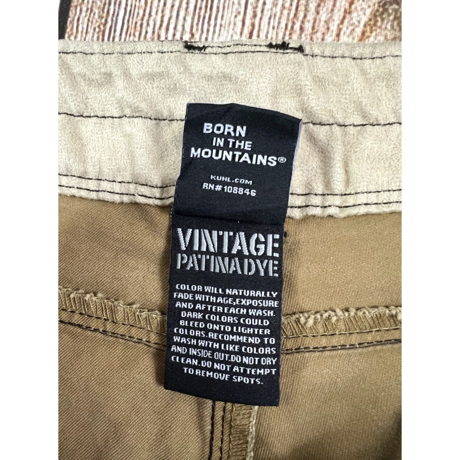 Vintage VINTAGE KÜHL Rydr Mens Pants 40x28 Brown Straight Leg 5-Pocket Logo Hiking Outdoor Size US 40 / EU 56 - 4 Thumbnail