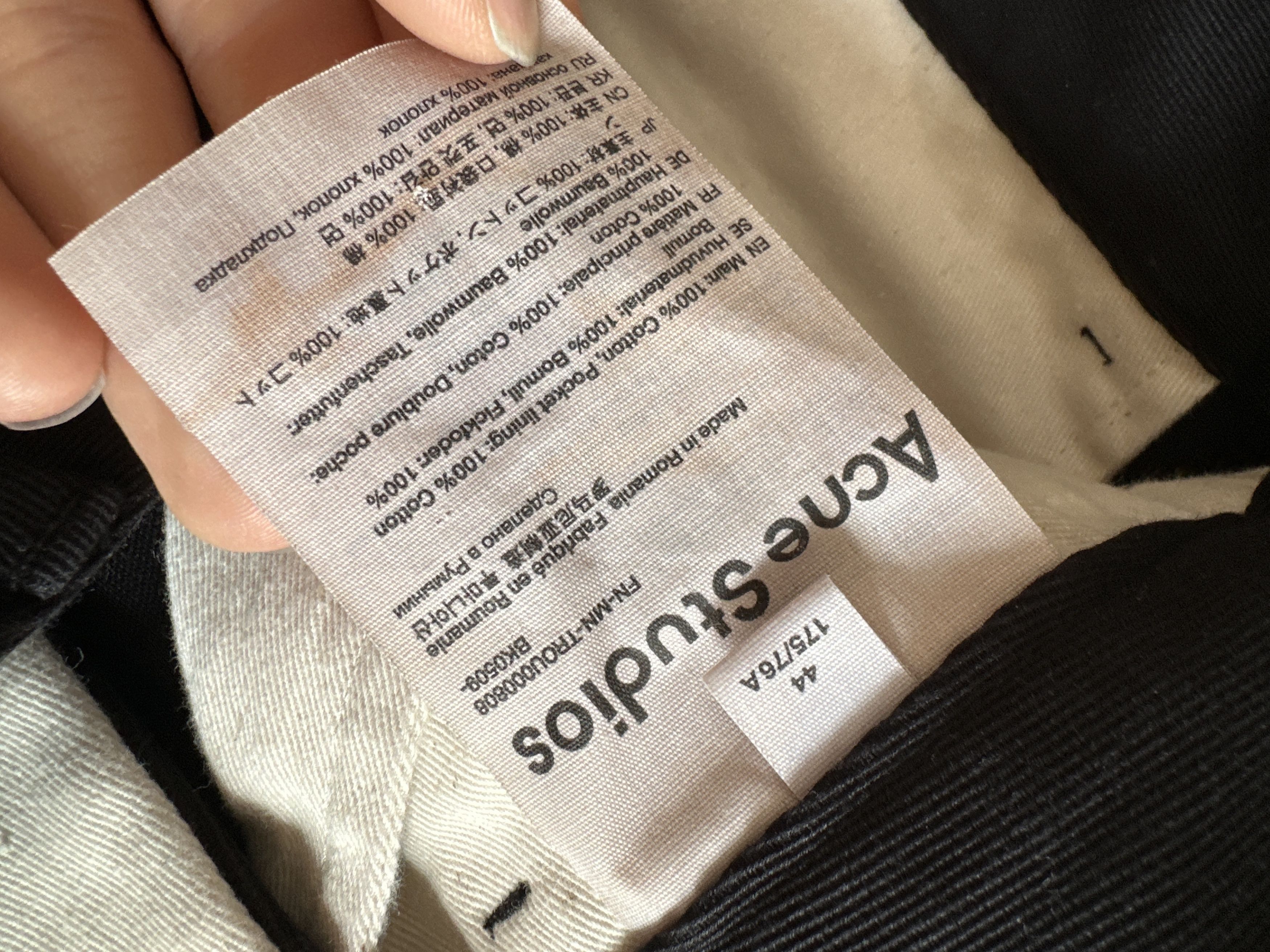 Acne Studios Acne Studios Straight Leg Work Pants Size US 29 - 4 Thumbnail