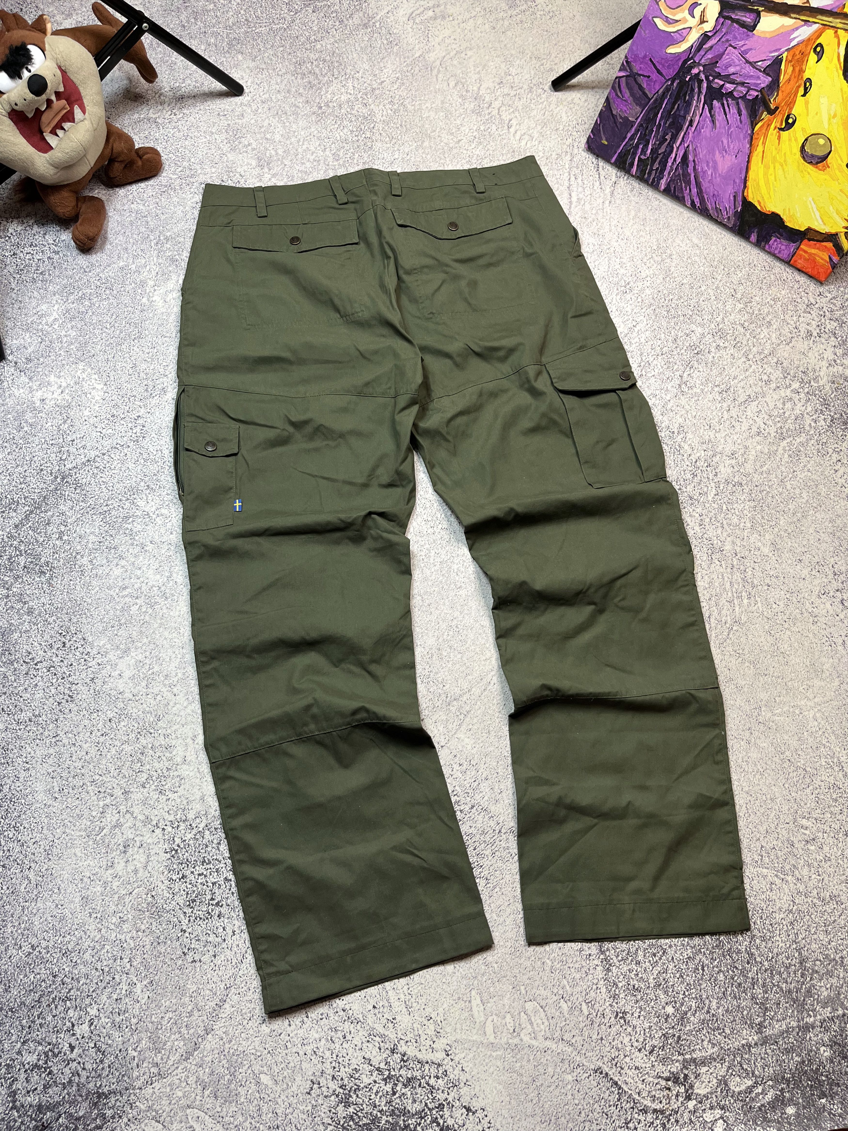 Fjallraven Fjallraven G-1000 Green Trekking Cargo Pants Trousers Men's Size US 32 / EU 48 - 2 Thumbnail