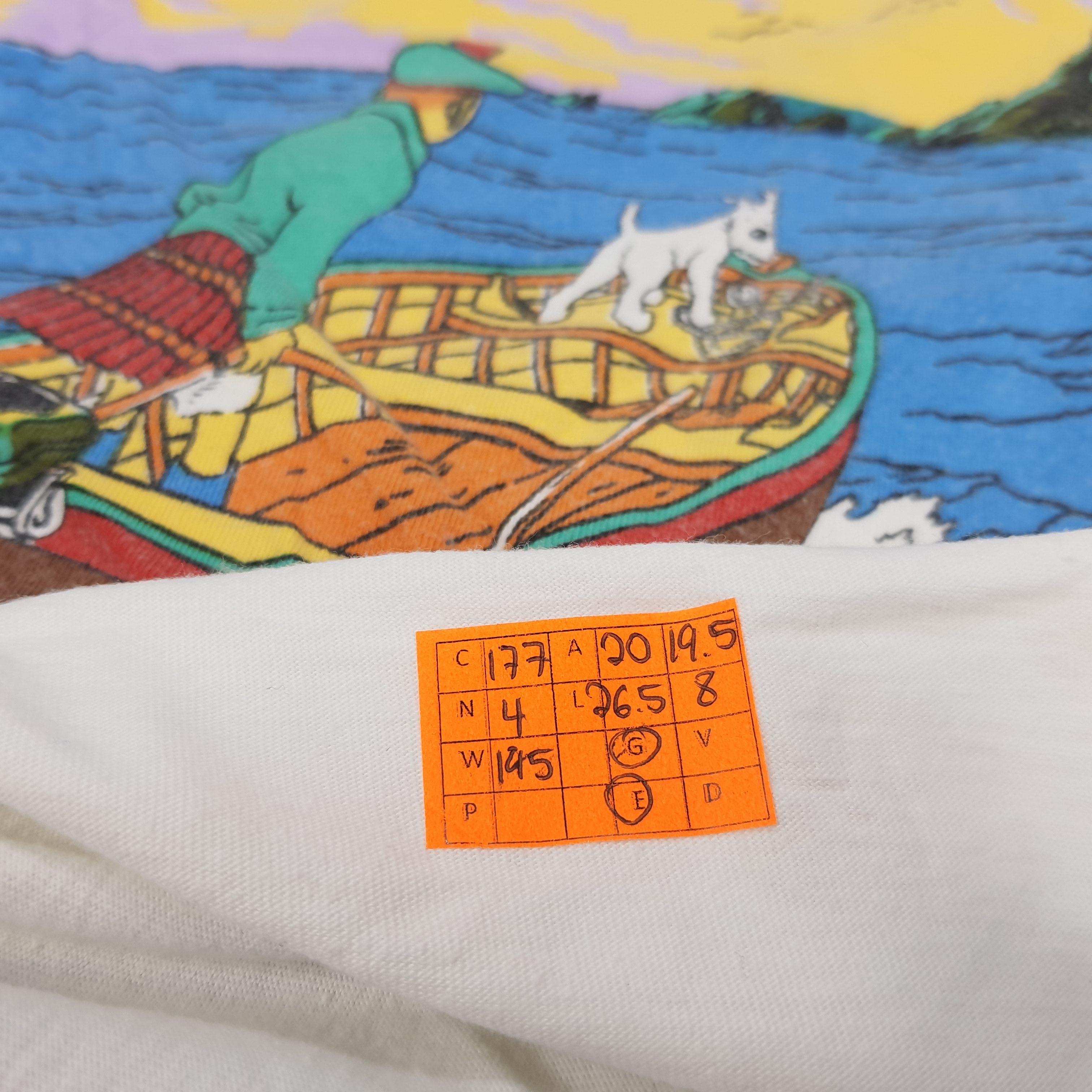 Vintage Vintage The Adventure of Tin Tin The Black Island Tshirt Size US M / EU 48-50 / 2 - 6 Thumbnail