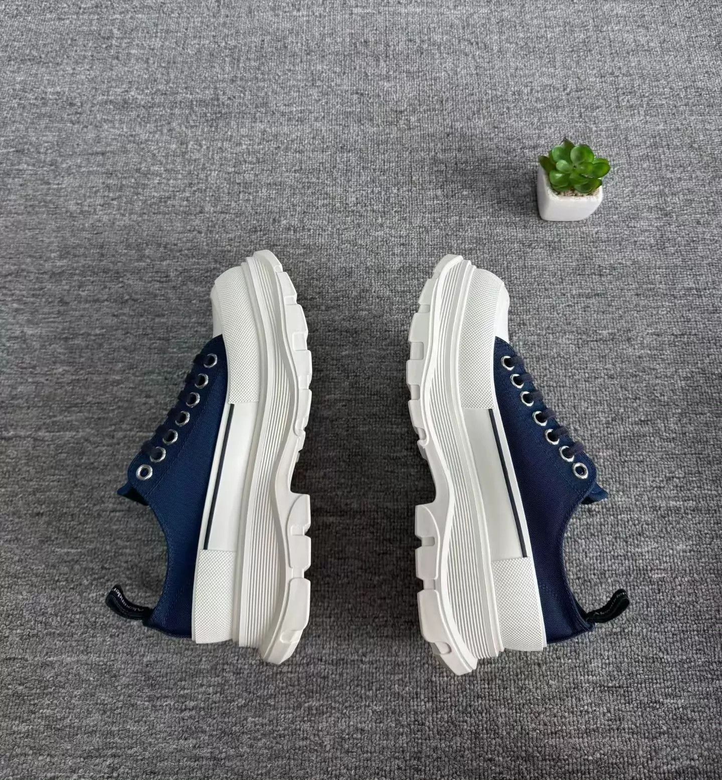 Alexander McQueen Alexander McQueen Martin Boots Navy Blue 39 Boxed New Size US 8.5 / IT 38.5 - 2 Thumbnail