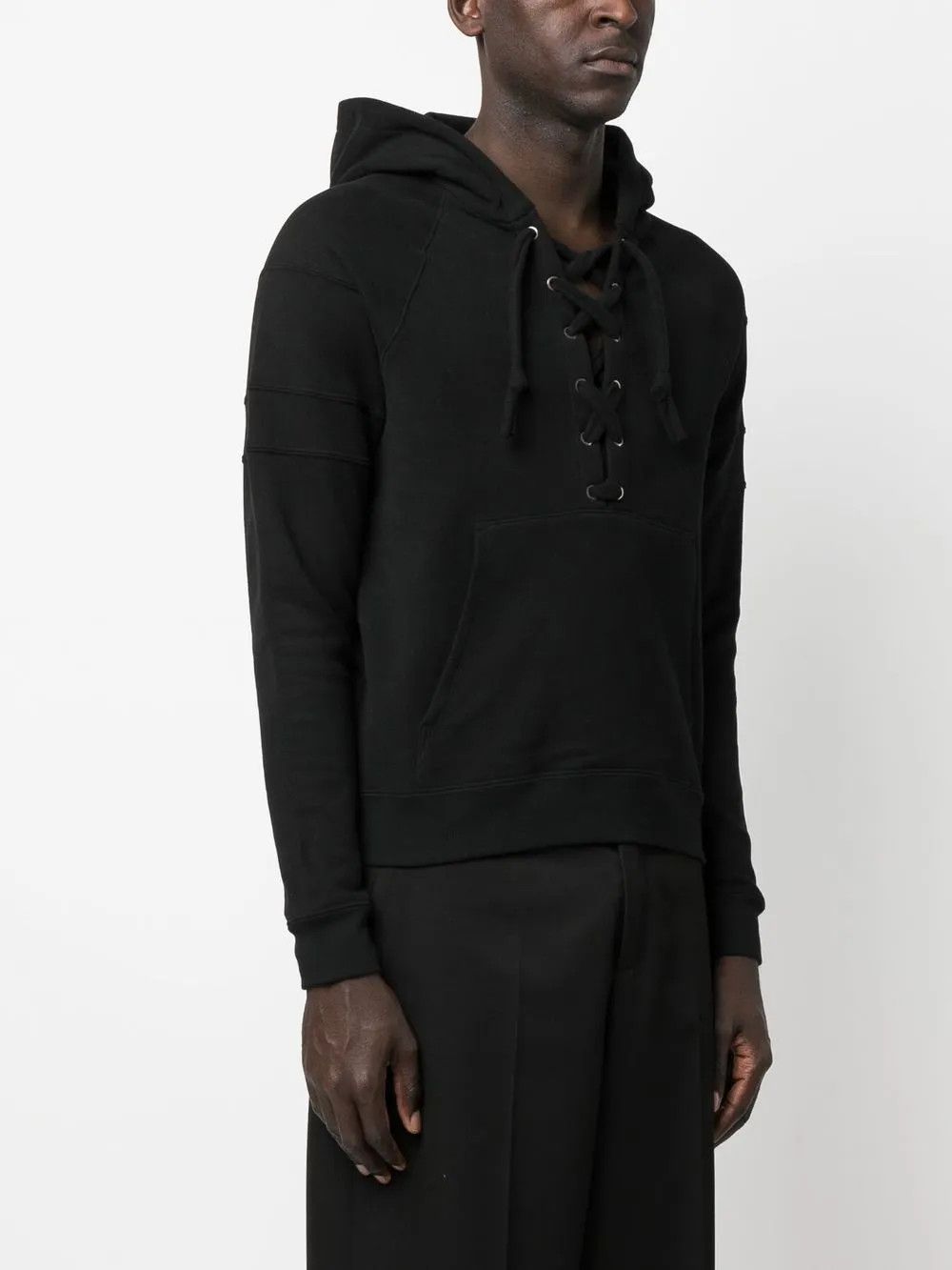 Saint Laurent Paris o1y0325 Hoodie in Black Size US M / EU 48-50 / 2 - 3 Thumbnail