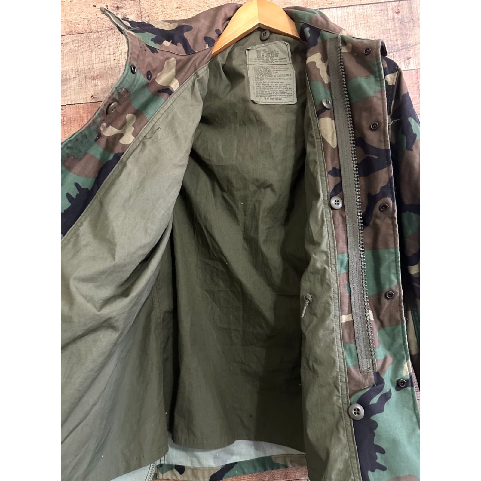 Vintage VINTAGE Woodland/Golden MFG. US Army Woodland Camo Field Jacket Coat Short S GOOD Size US 29 - 3 Thumbnail