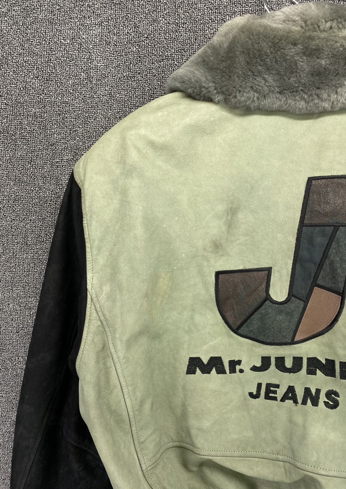 Japanese Brand Vintage Mr Junko Jeans Varsity Leather Jacket Size US M / EU 48-50 / 2 - 8 Thumbnail