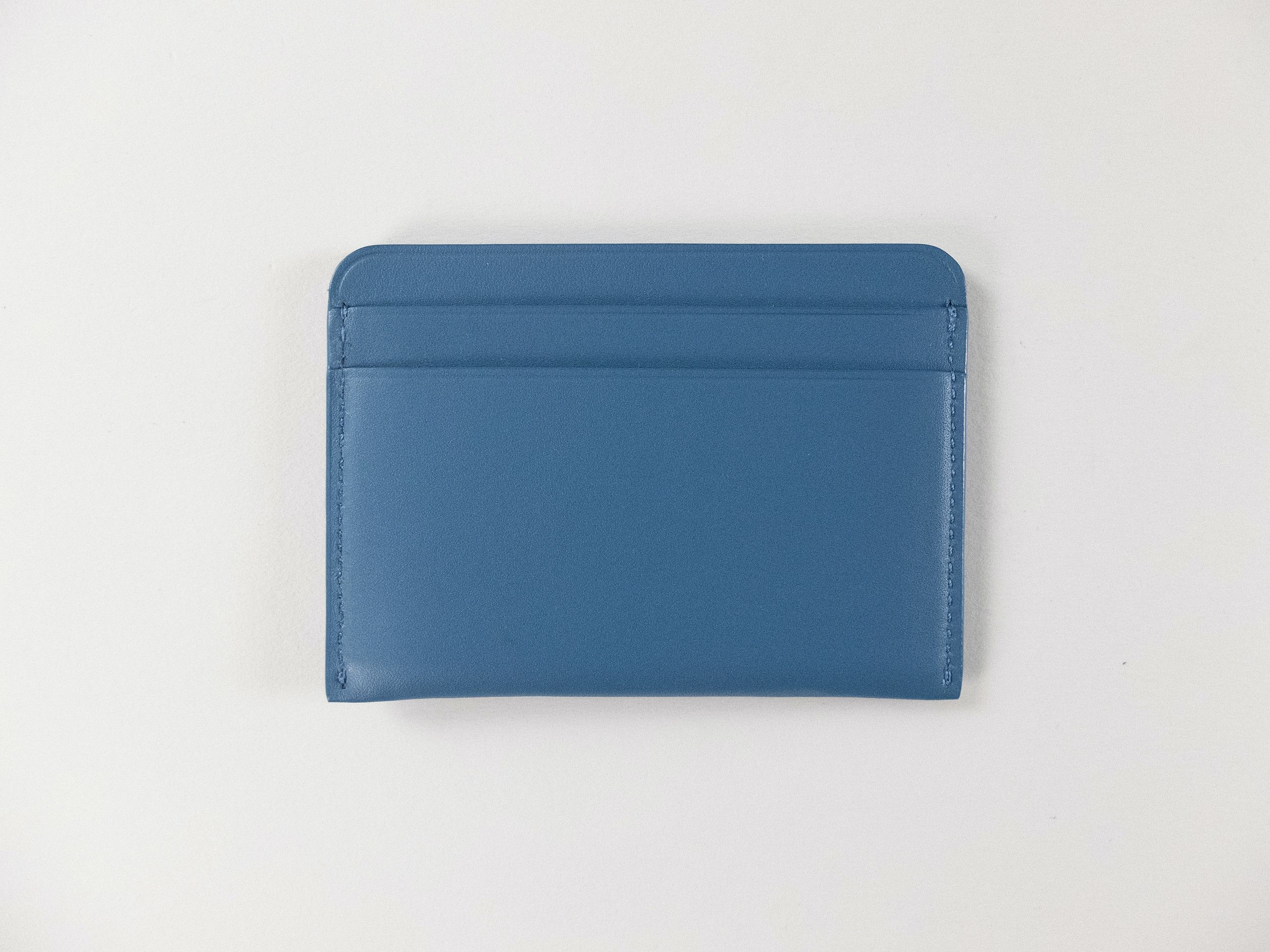 Loro Piana LORO PIANA Crest blue leather card holder wallet Size ONE SIZE - 3 Thumbnail