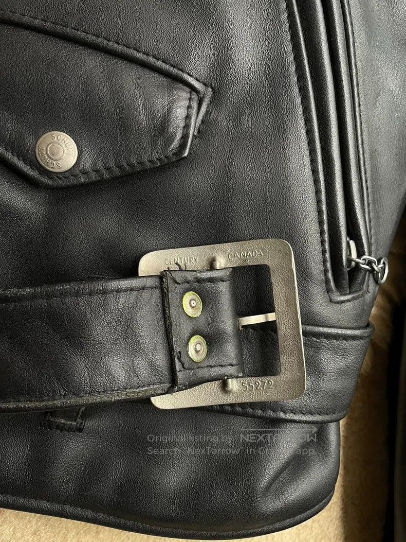 Schott Schott Leather coat Size US XXS / EU 40 - 7 Thumbnail