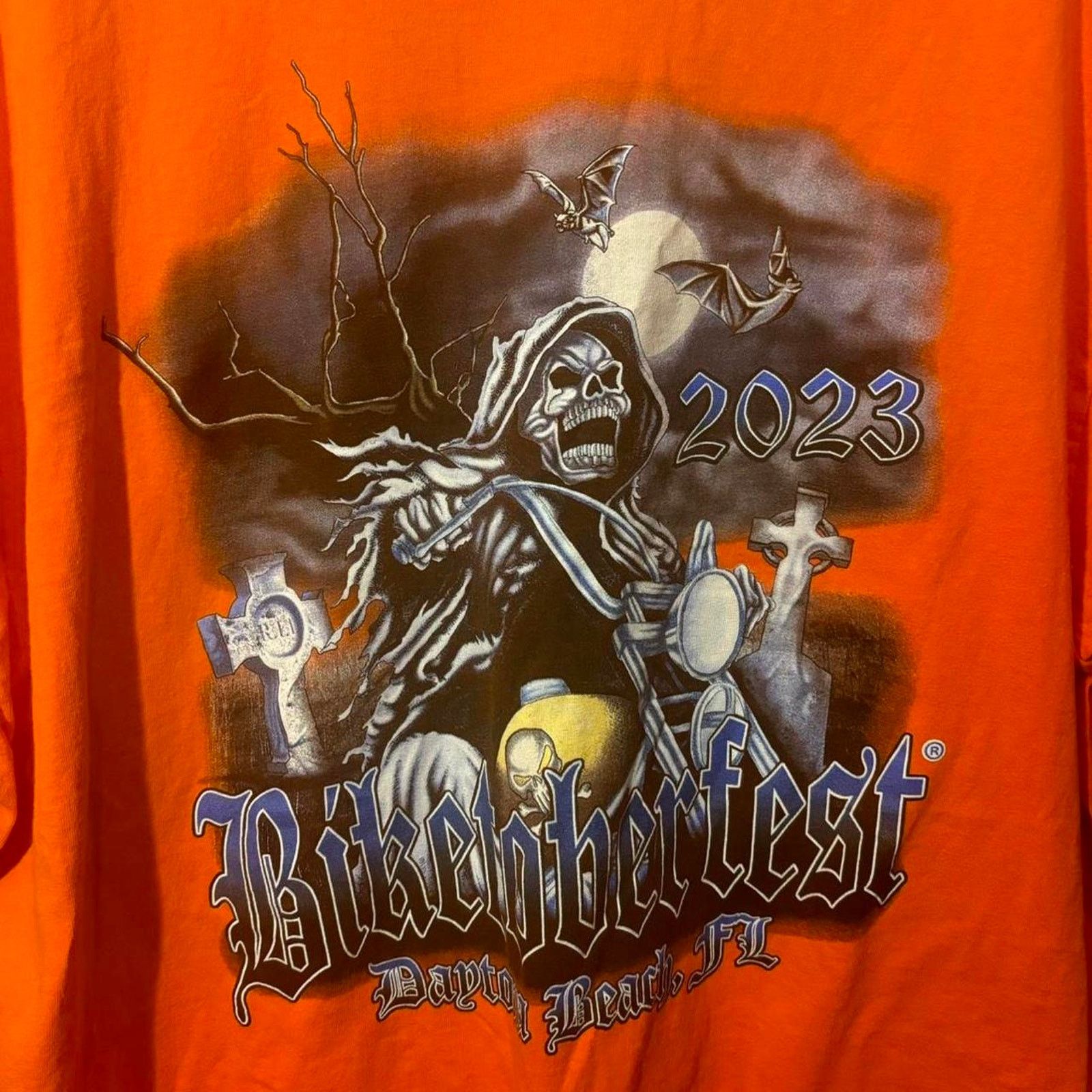 Other Biketoberfest Halloween Graphic Tee Size US XXL / EU 58 / 5 - 4 Thumbnail