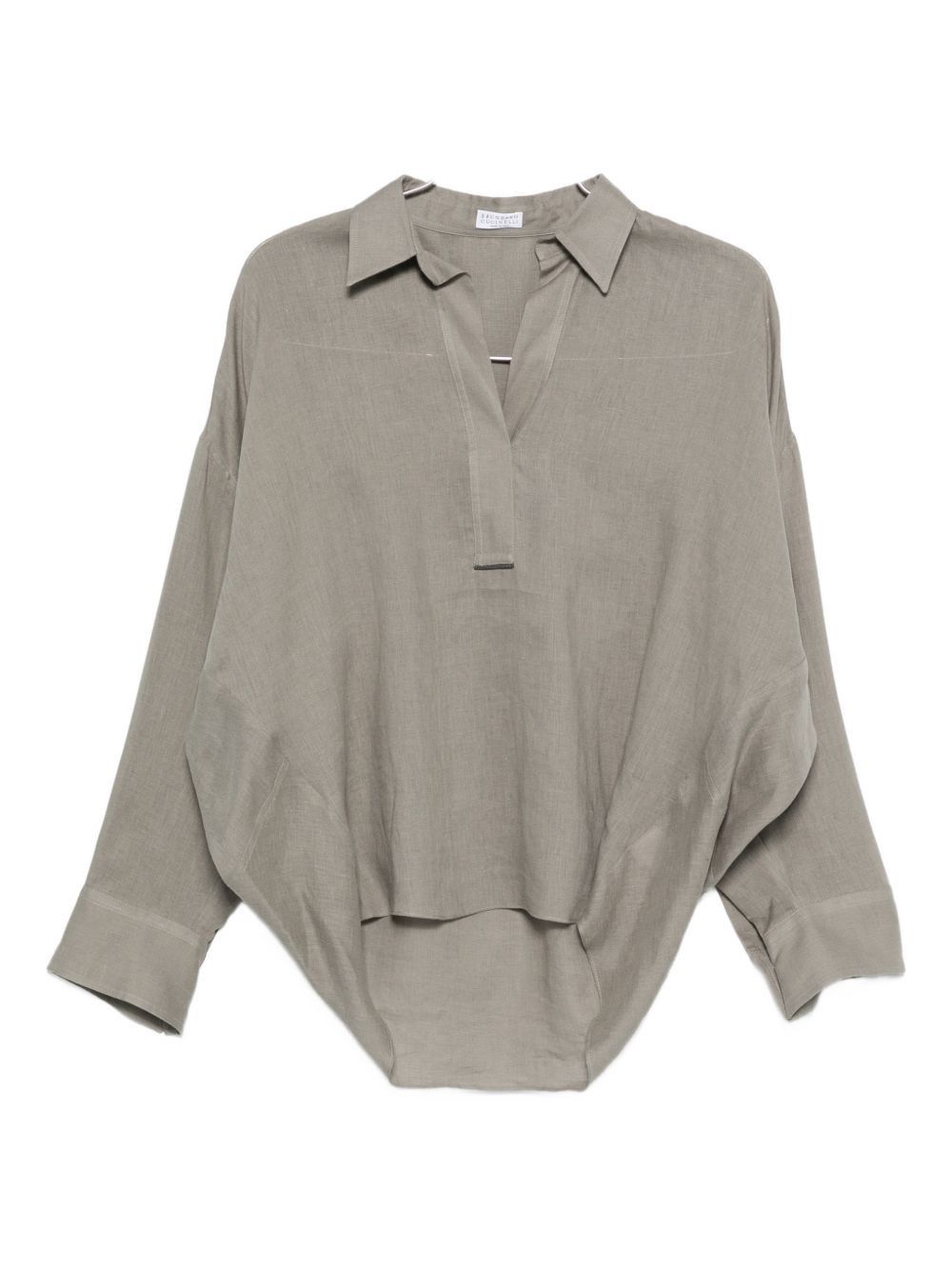 Brunello Cucinelli LINEN SHIRT Size S / US 4 / IT 40 - 1 Thumbnail